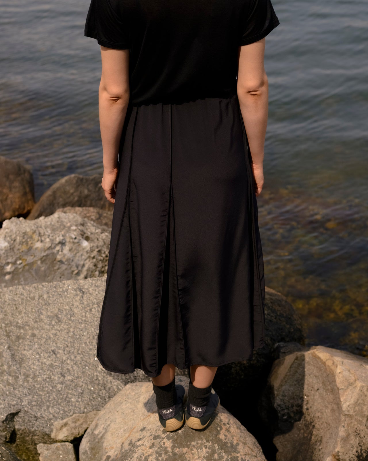 Ade Skirt - Silk Crepe - Black