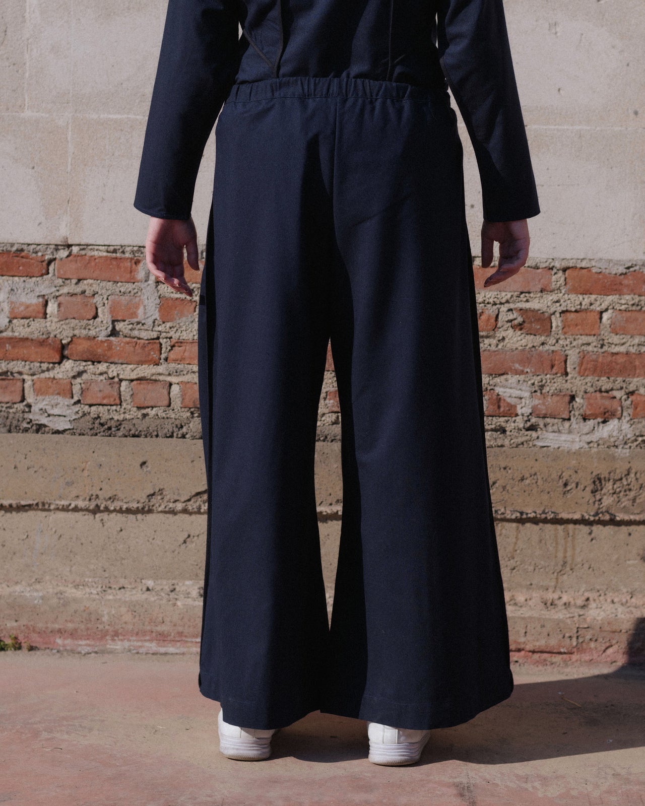 Avi Pants - Wild Silk & Wool - Dama Navy