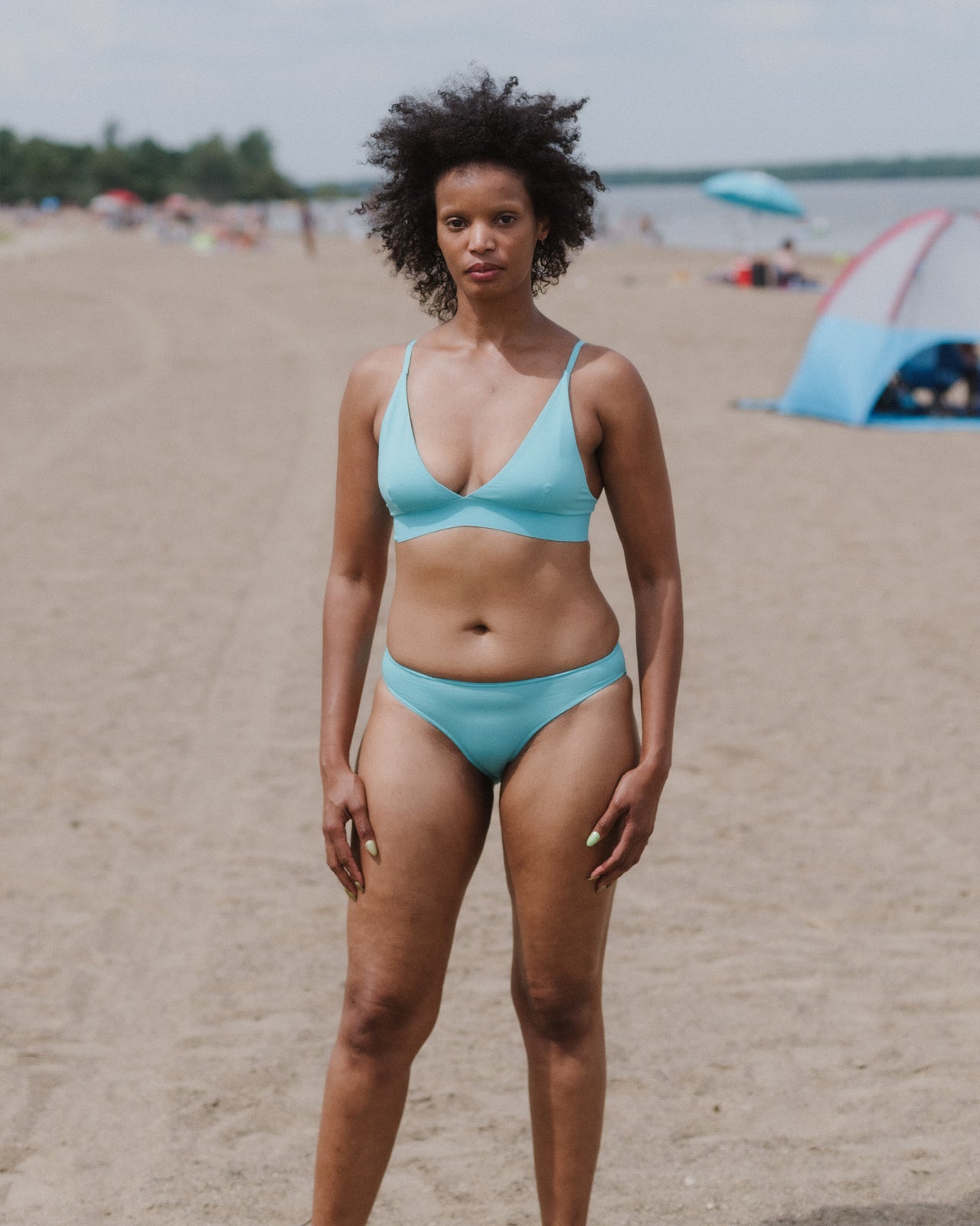 Bell Pants - Bamboo Lyocell - Charles Turquoise