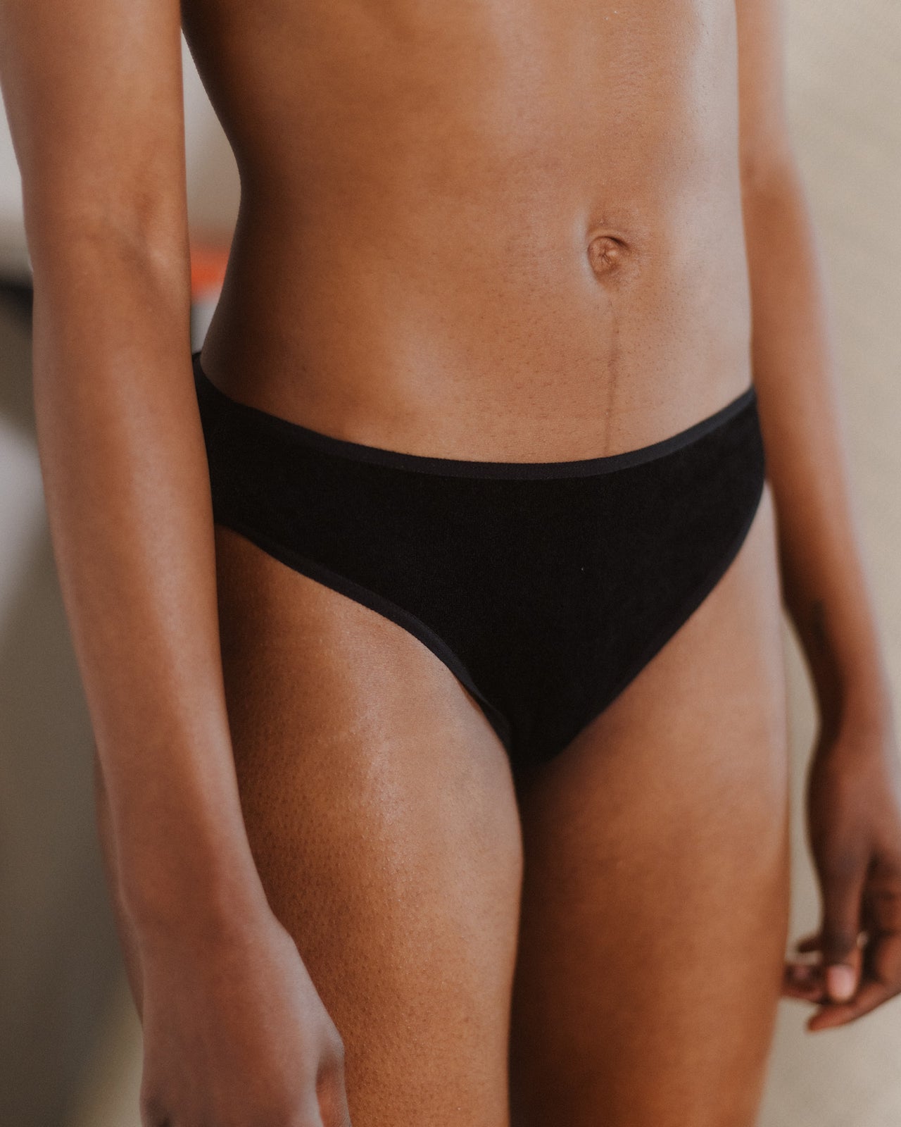 Bell Pants - Ecovero Velour - Black