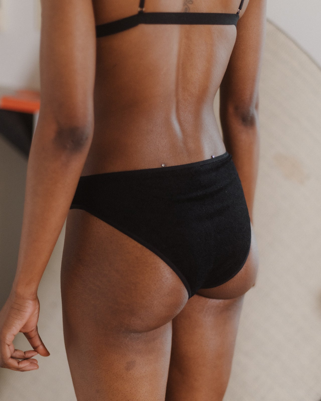 Bell Pants - Ecovero Velour - Black