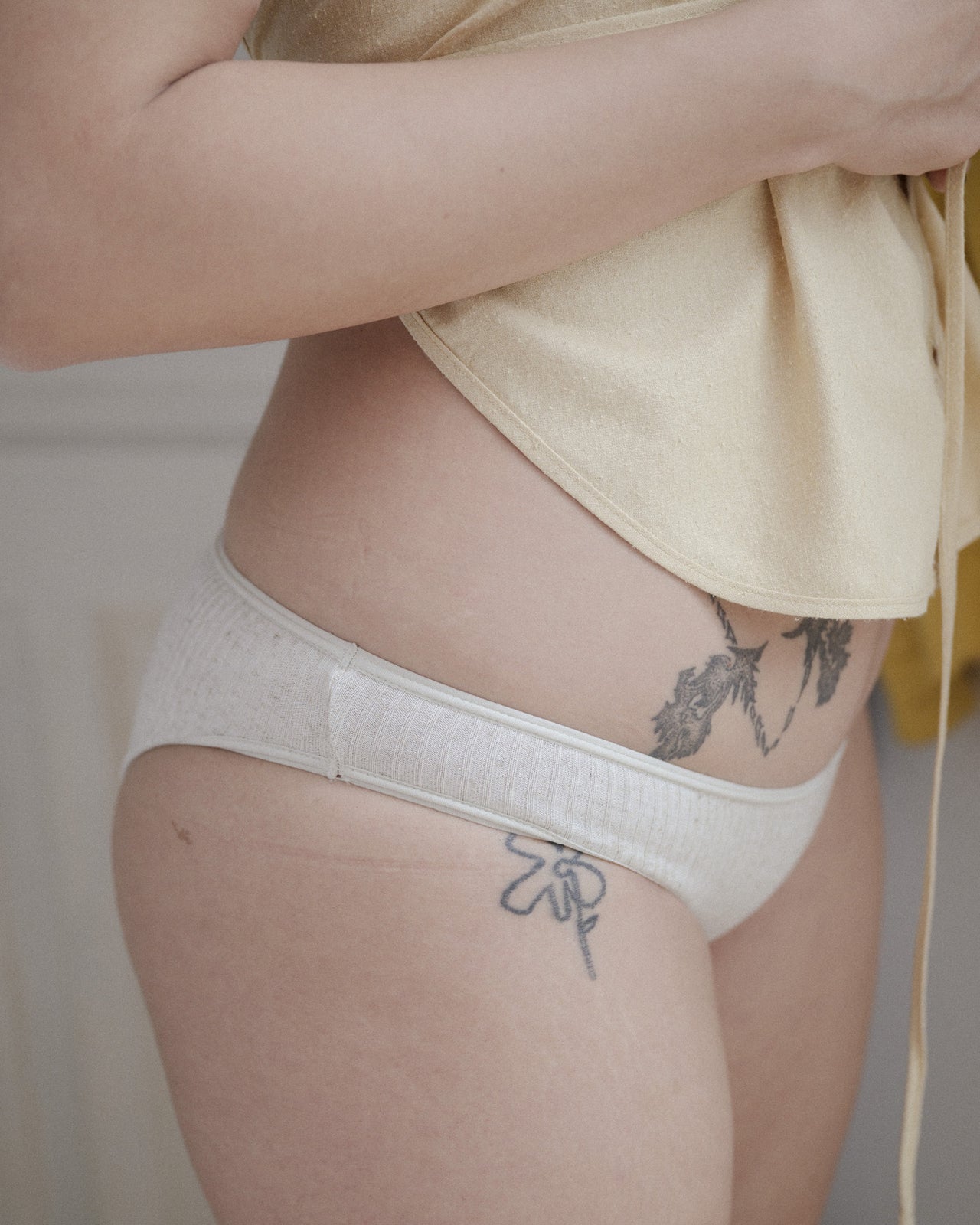 Bell Pants - Ecovero Viscose Nettle - Undyed