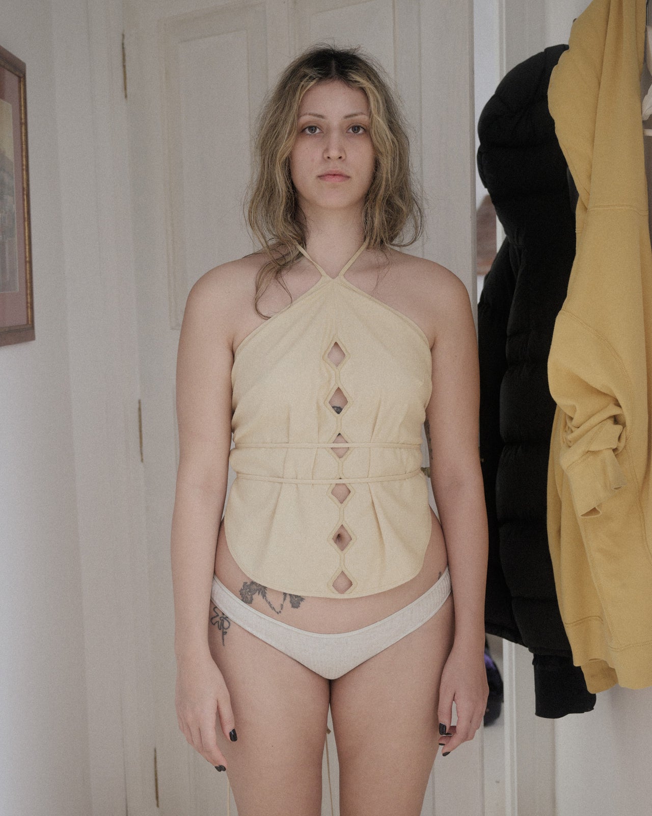 Bell Pants - Ecovero Viscose Nettle - Undyed