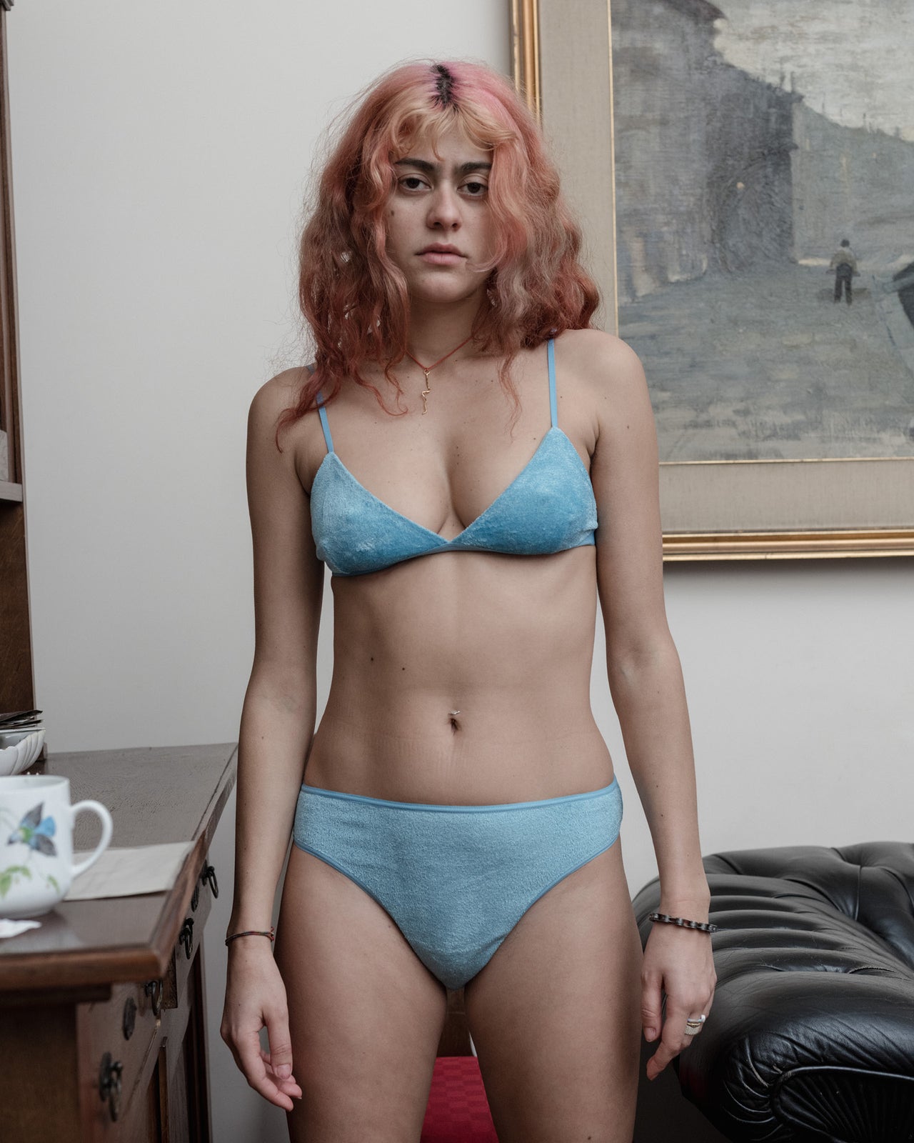 Bell Pants - Velours - Civi Blue - WT23