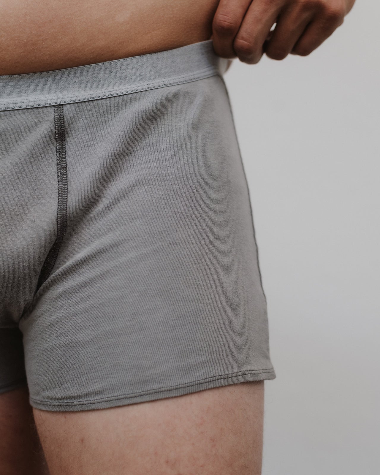 Briar Boxer - Regenerative Cotton Jersey - Basalt Grey