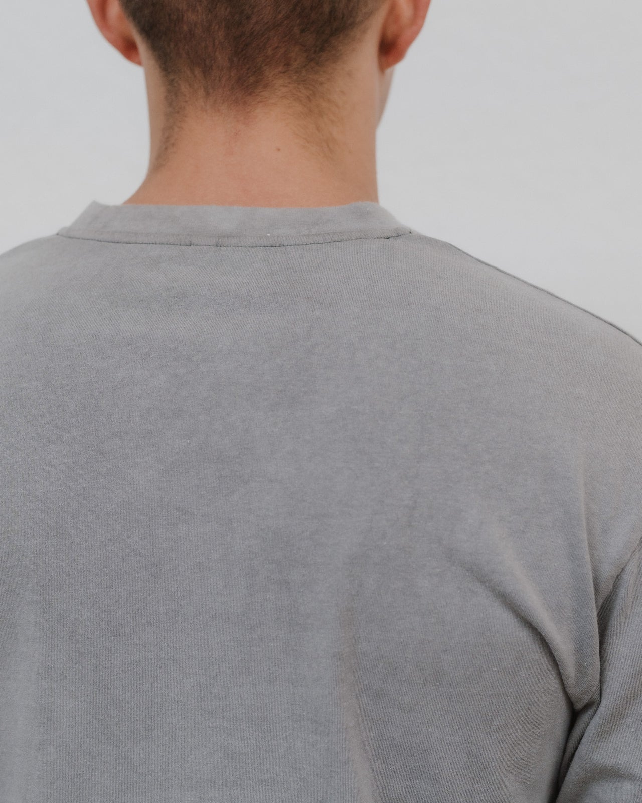 Briar Long Sleeve Tee - Regenerative Cotton Jersey - Basalt Grey