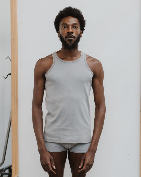 Briar Tank - Regenerative Cotton Jersey - Basalt Grey – Baserange