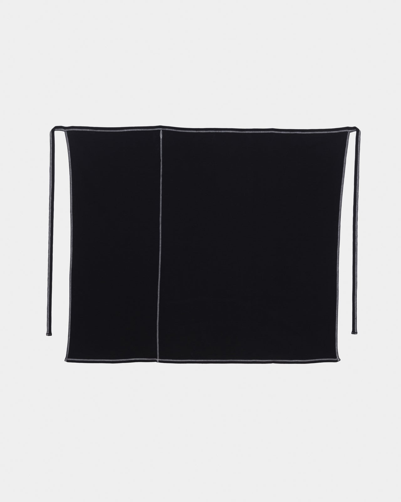 Brig Skirt - Ribbed Organic Cotton Jersey - Black / Undyed