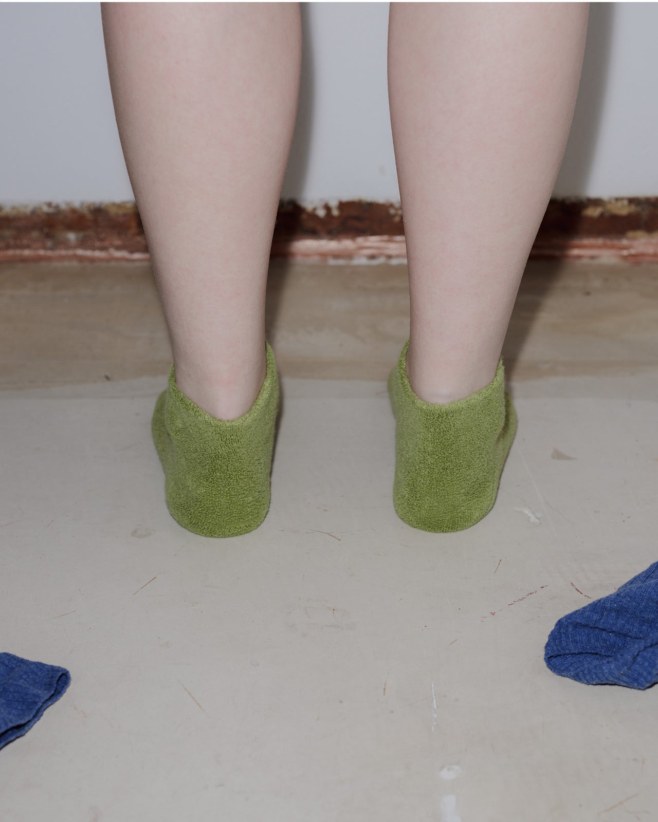 Buckle Ankle Socks - Longstaple Cotton - Mun Green - AU23