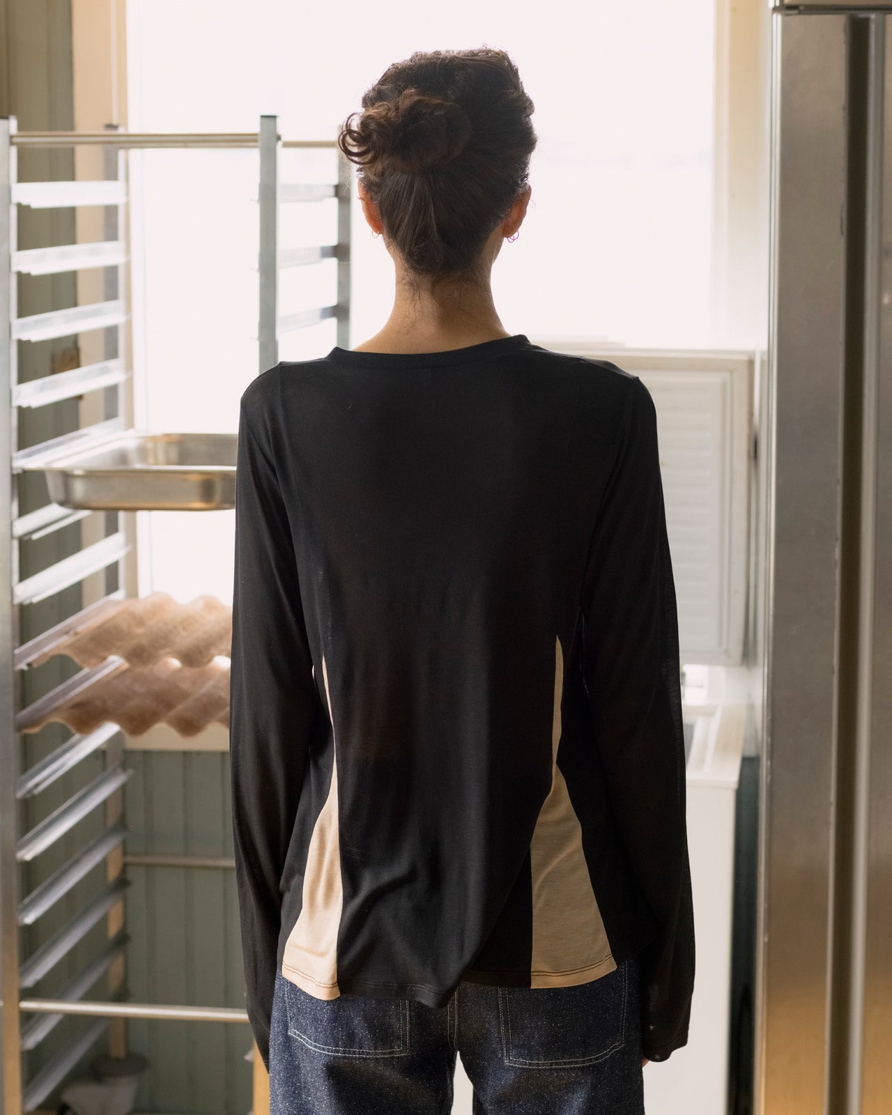Case Long Sleeve Tee - Deadstock Lyocell - Black