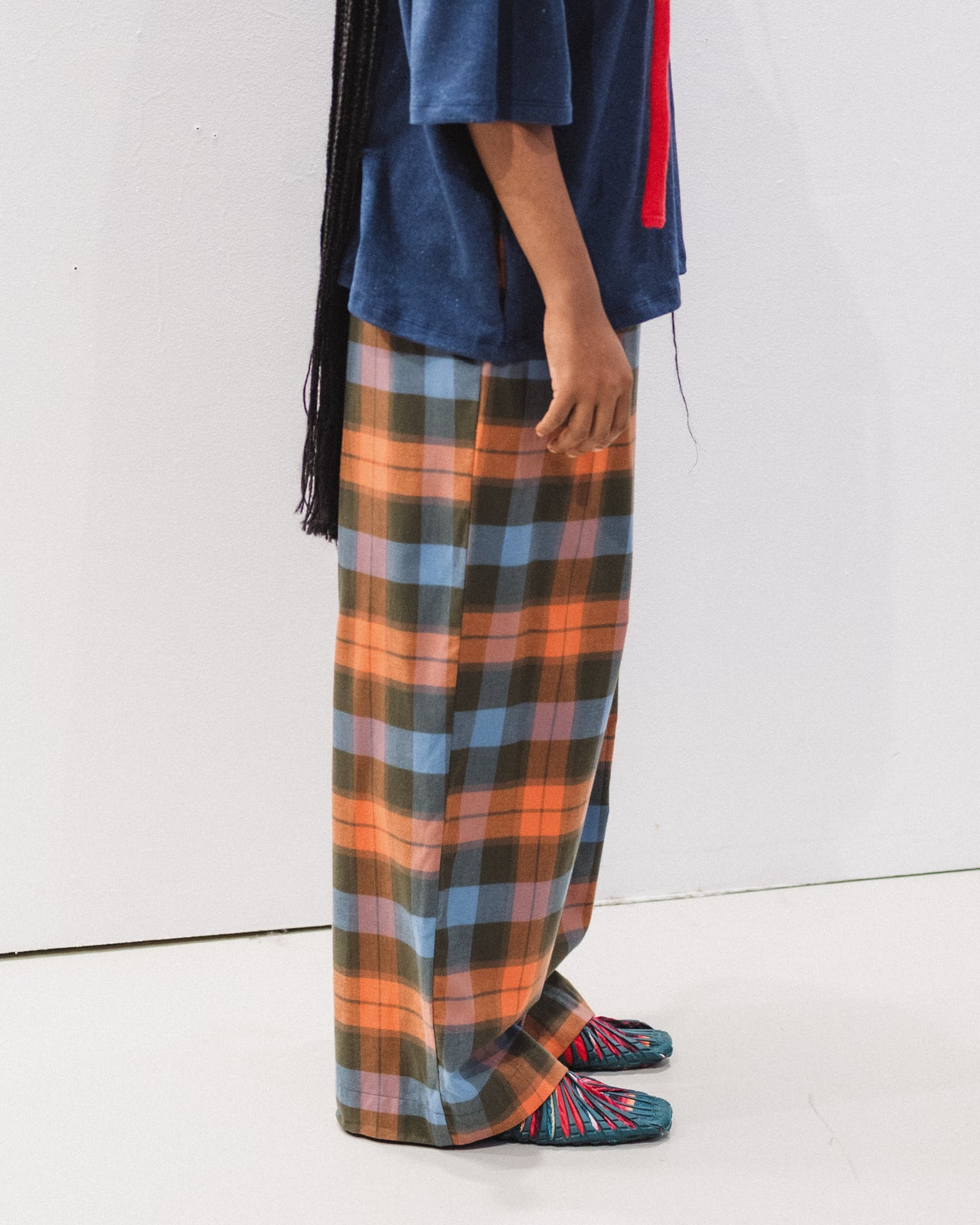 Claude Pants - Organic Cotton Flannel - Frame Plaid