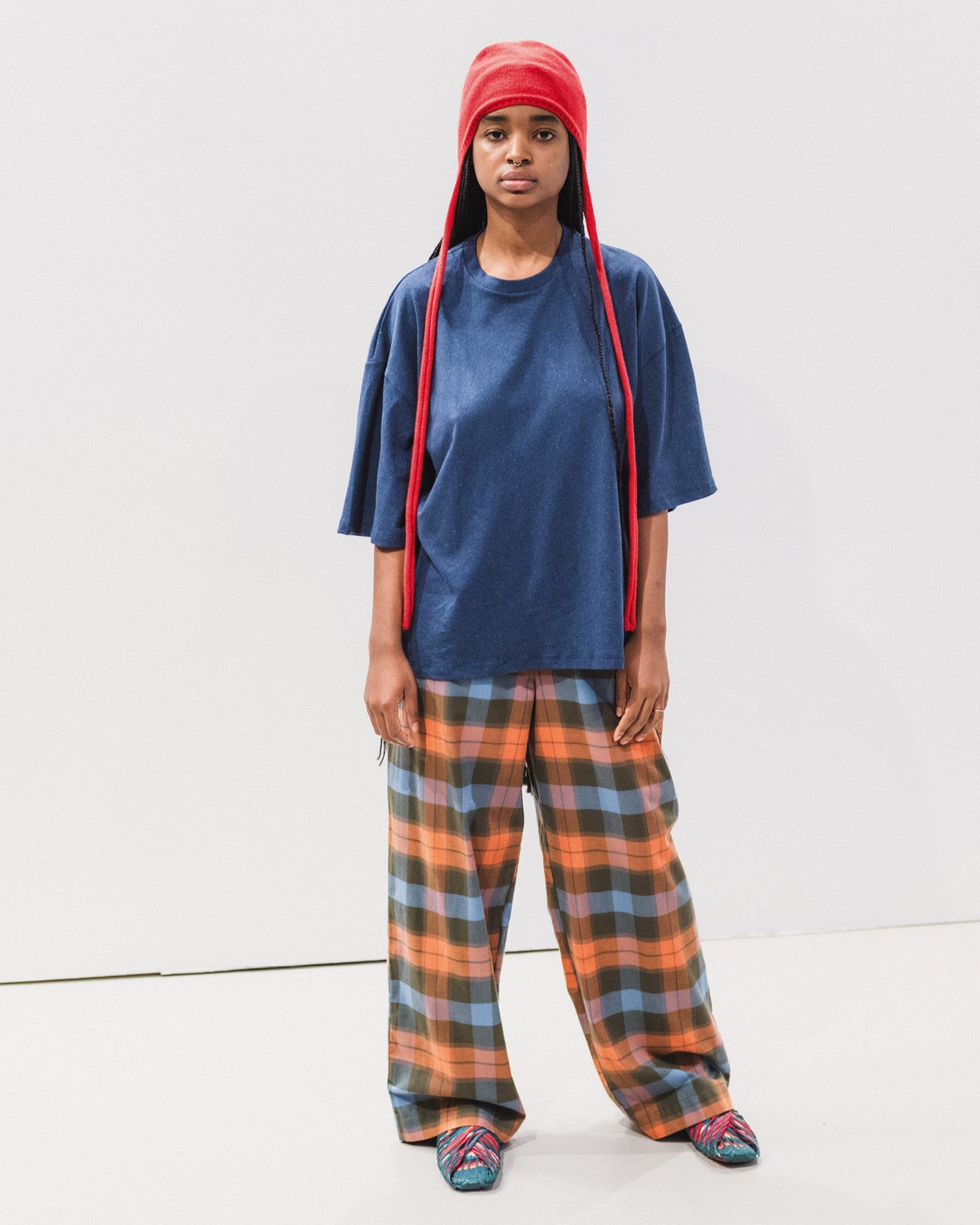 Claude Pants - Organic Cotton Flannel - Frame Plaid