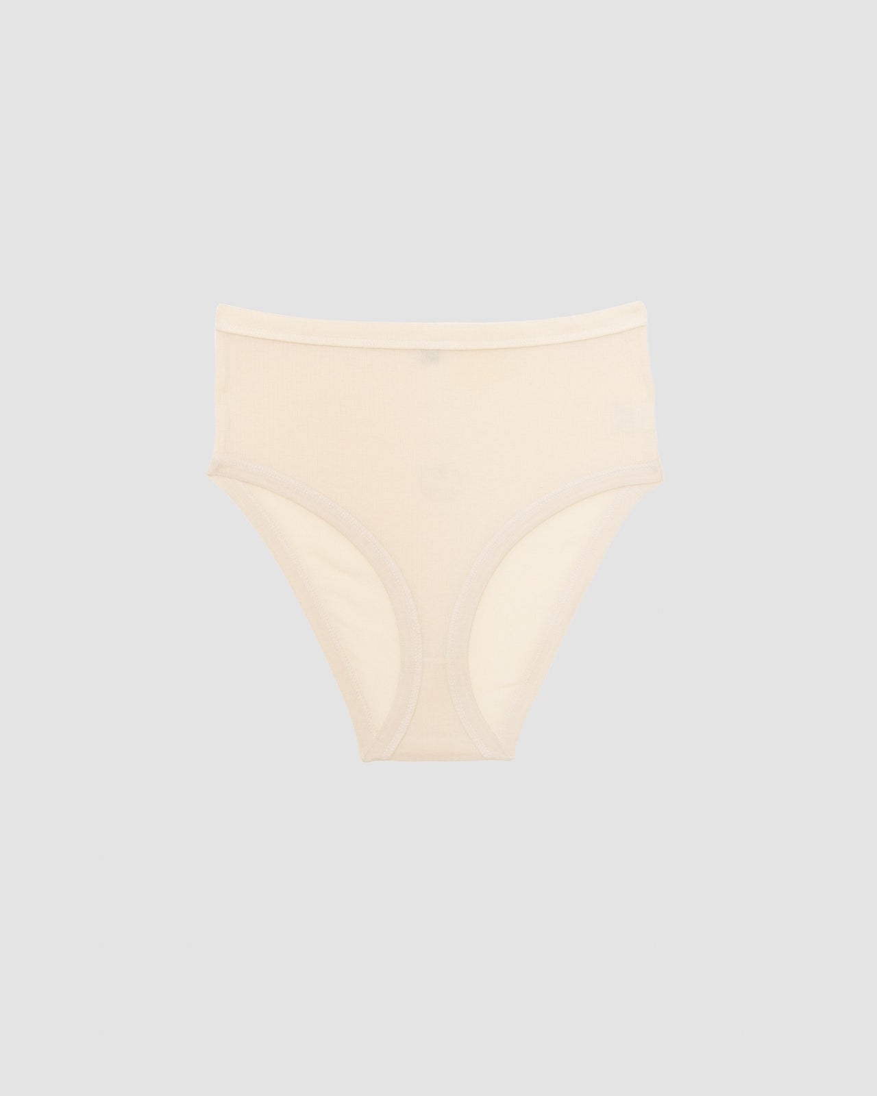 Cord Highwaist Pants - Organic Cotton Rib - Undyed