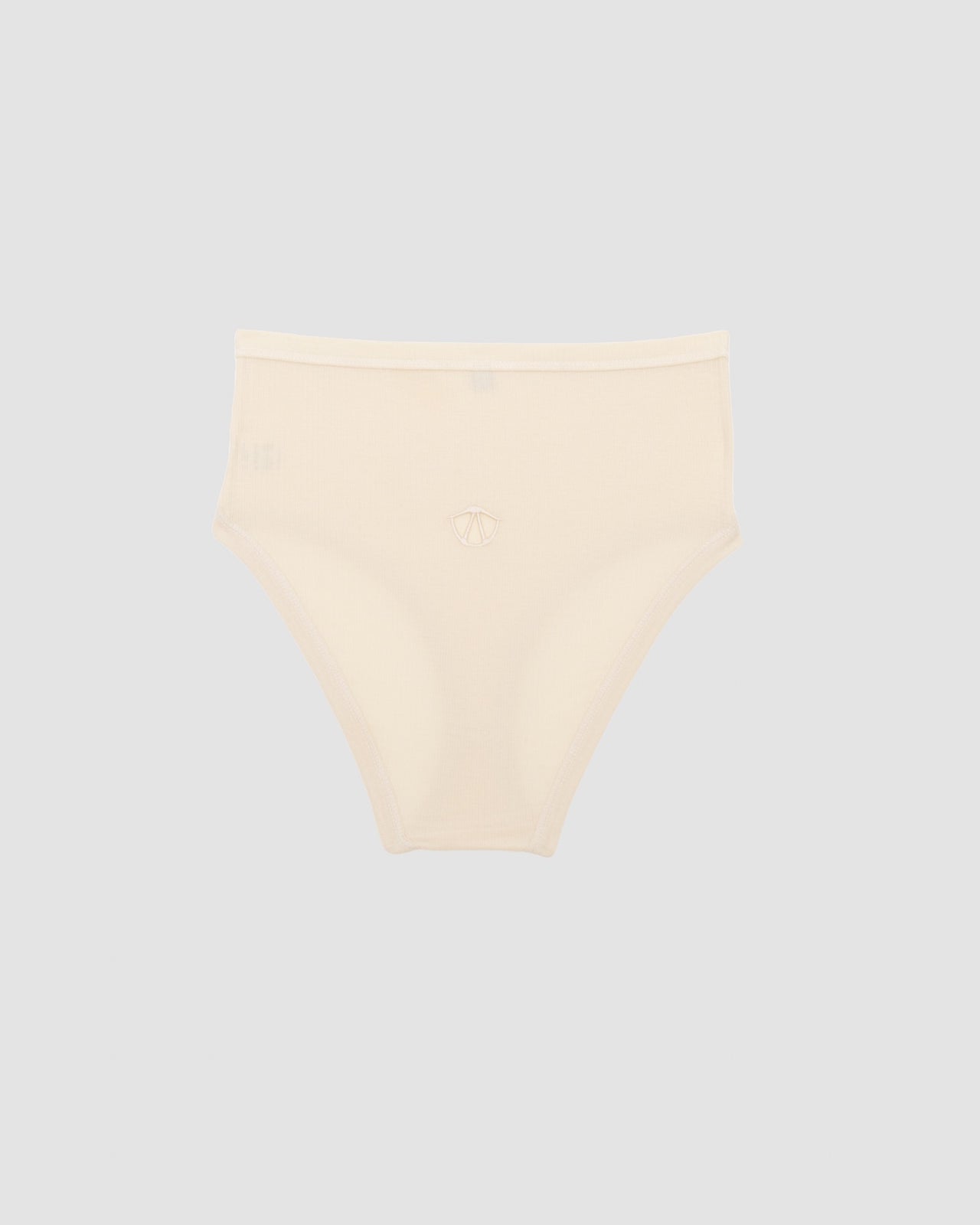 Cord Highwaist Pants - Organic Cotton Rib - Undyed