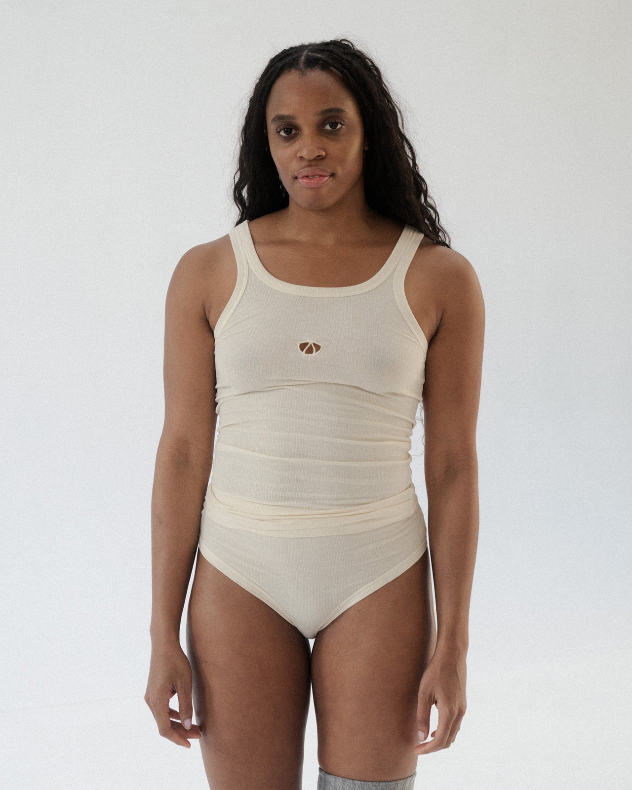 Cord Tank - Organic Cotton Rib - Undyed