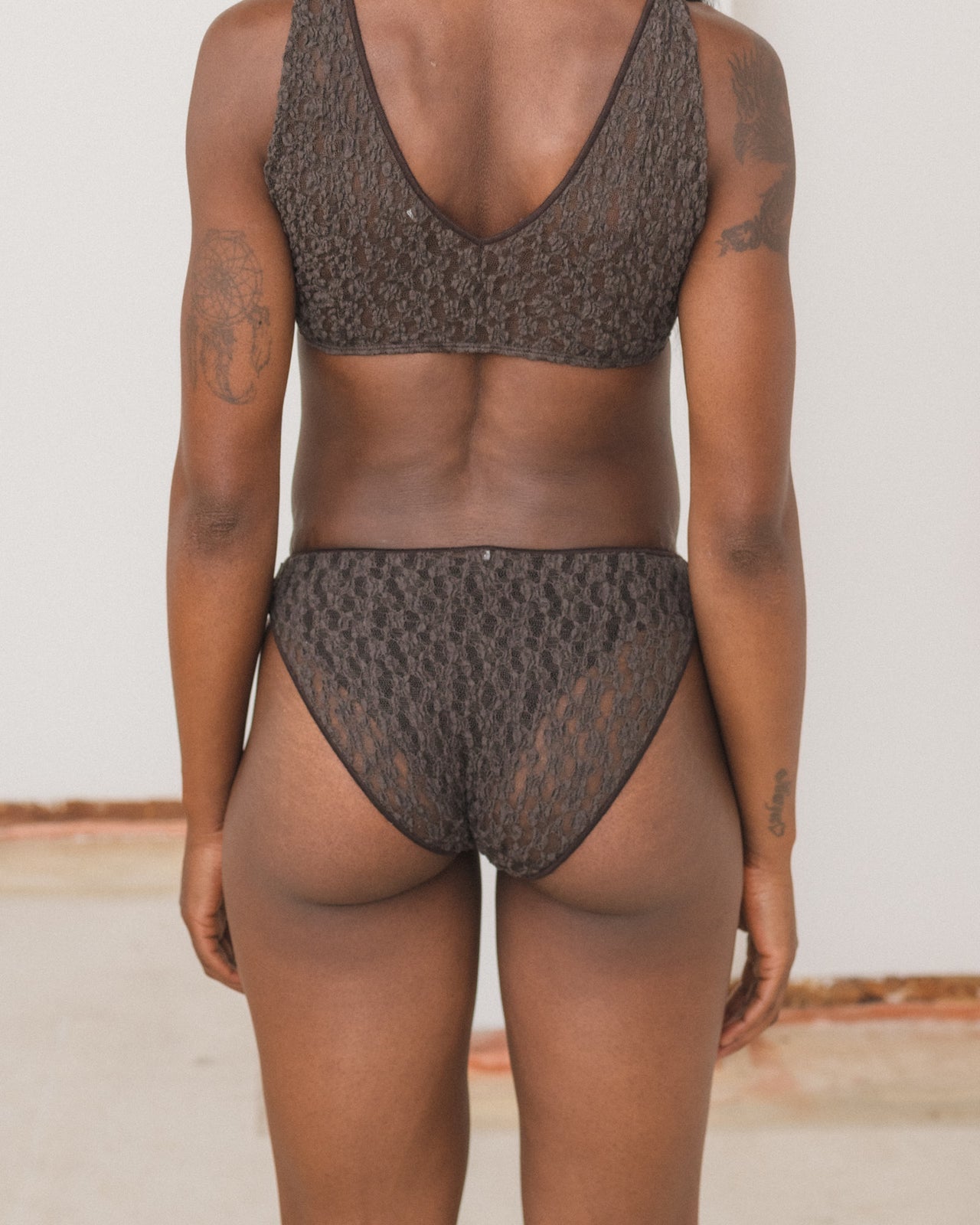 Crescent Pants - Organic Cotton Lace - Black