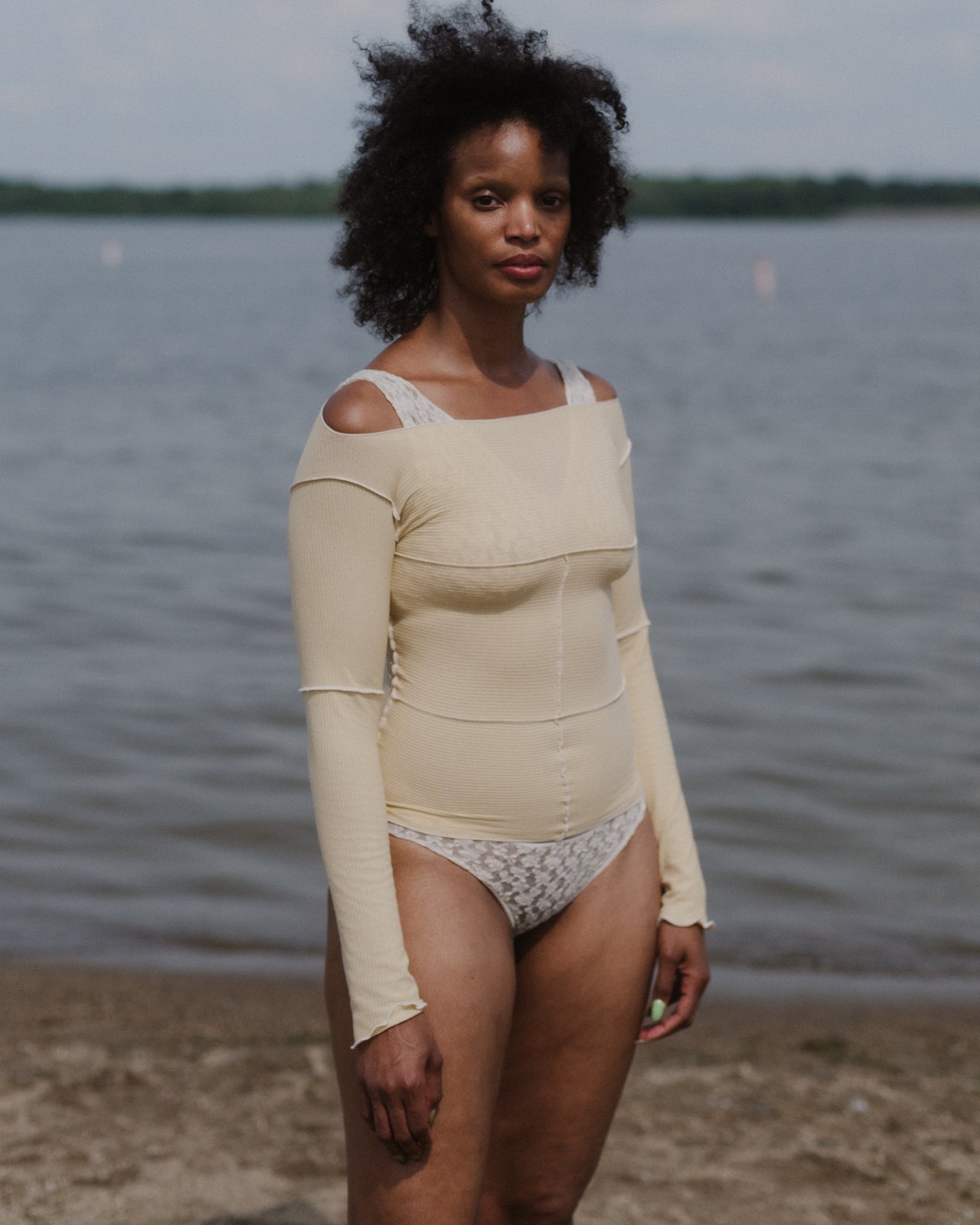 Crescent Pants - Organic Cotton Lace - Undyed