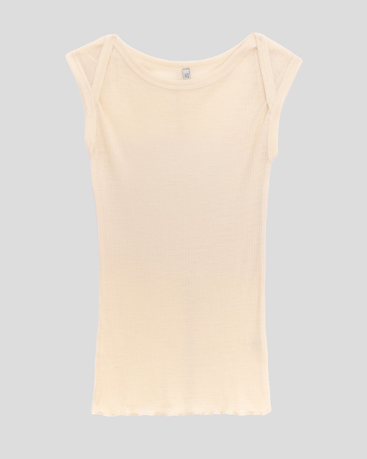 Disc Top - Fine Wool Rib - Undyed