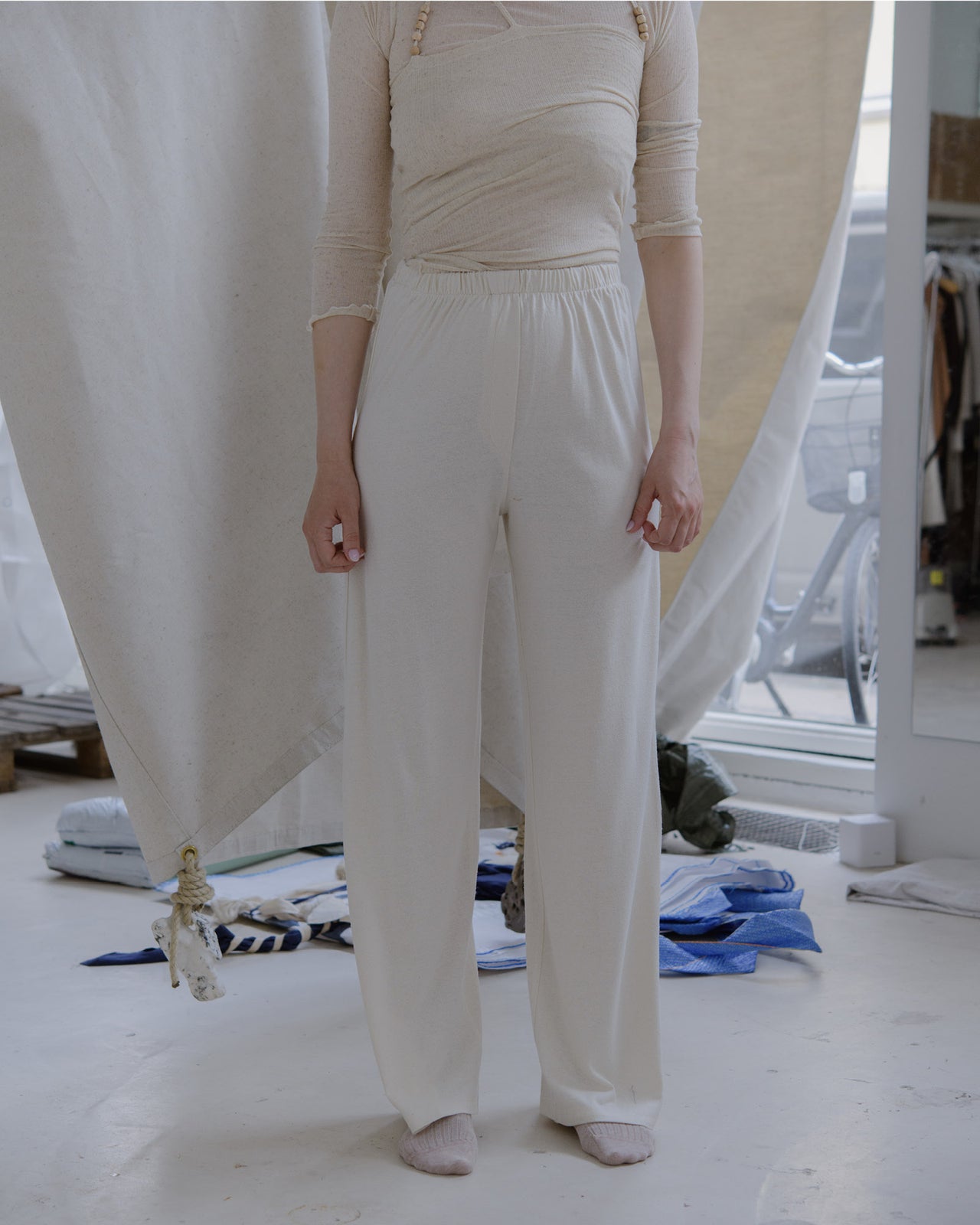 Domond Pants - Wild Silk Jersey - Undyed