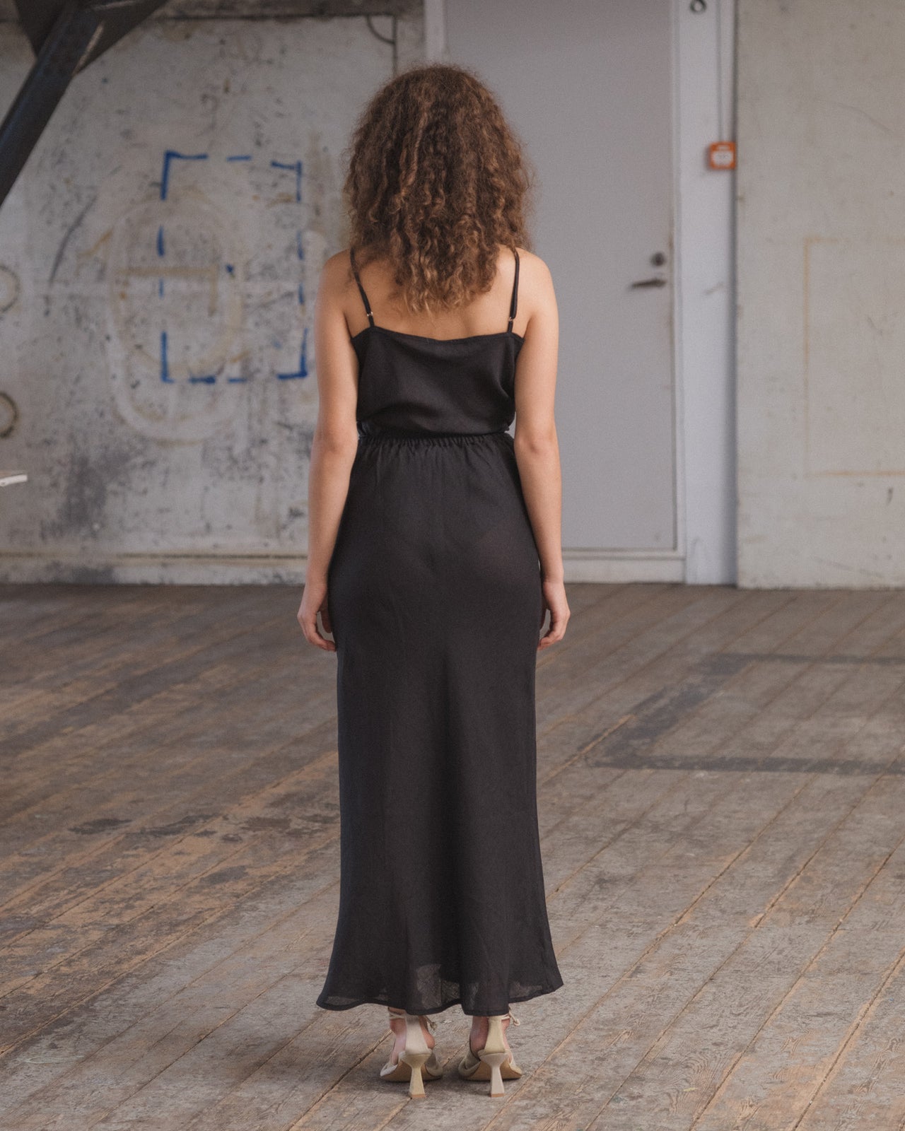 Dydine Skirt - Sheer Linen - Black