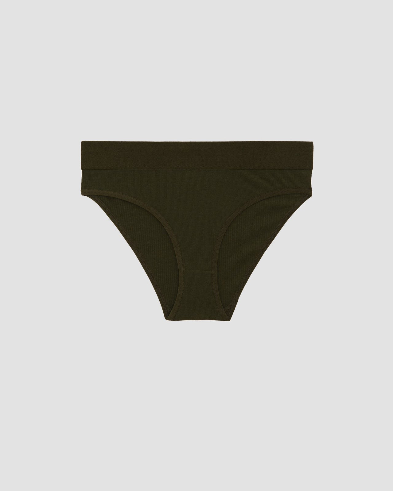 Elastic Bell Pants - Cotton Rib - Conto Green - WT23