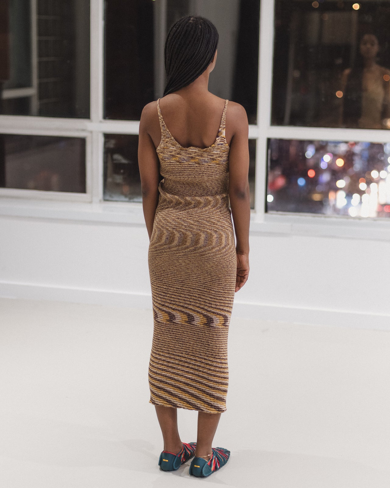 Flute Dress - Ecovero Viscose - Brown Melange