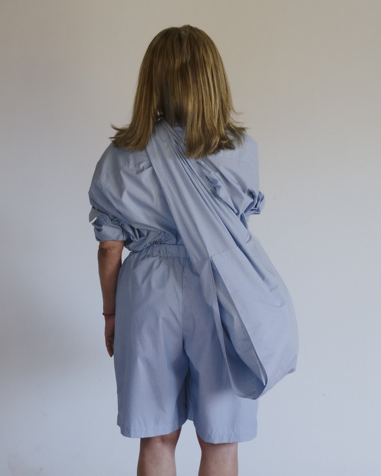 Hale Bag - Organic Cotton Poplin - Blue Stripe