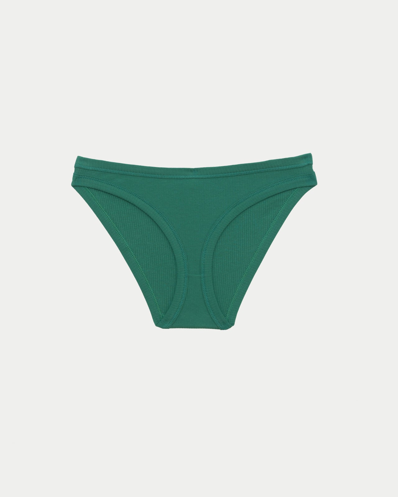 Heart Bell Pants - Organic Cotton Rib - Mira Green