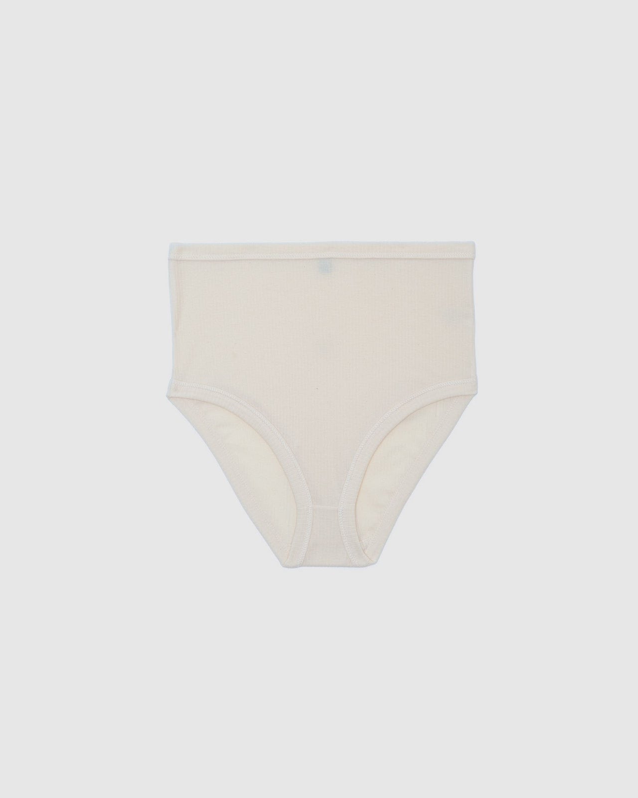 Heart Highwaist Bell Pants - Organic Cotton Rib - Undyed
