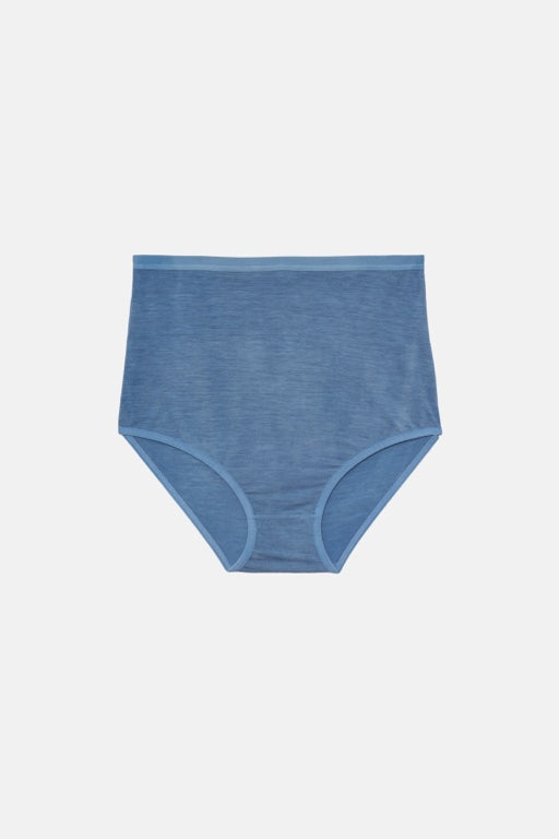 Highwaist Bell Pants - Bamboo Lyocell - Vegetal Dye - Isatis Blue - SP23