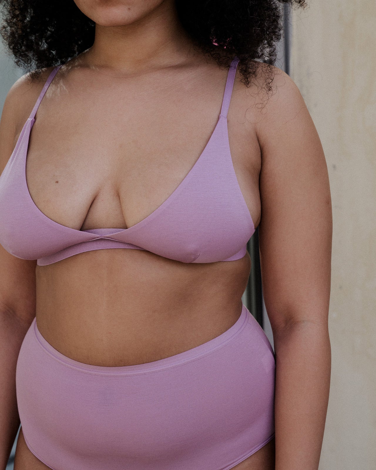 Highwaist Bell Pants - Bamboo Lyocell - Still Purple