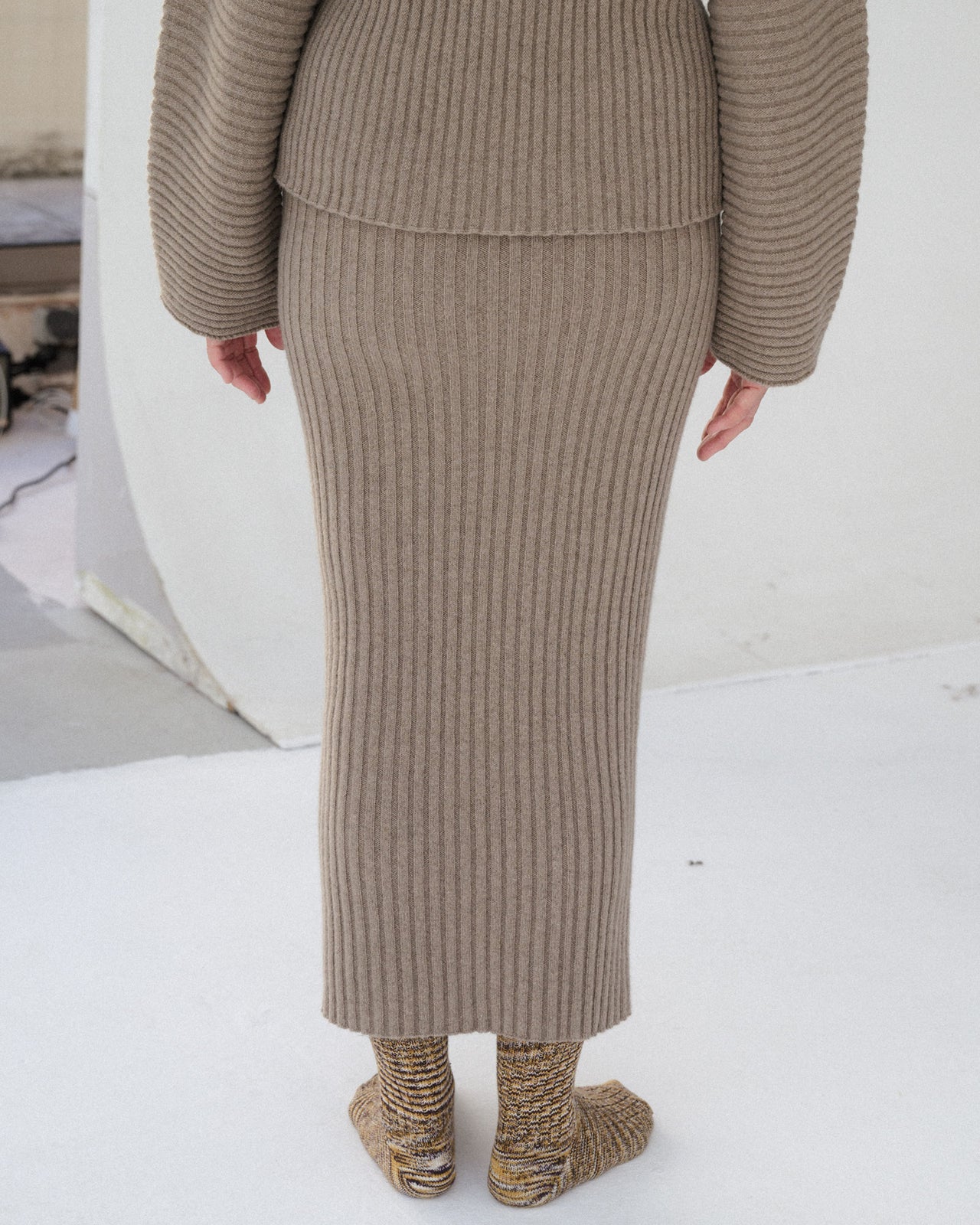 Kai Skirt - Recycled Cashmere - Stoppa Brown