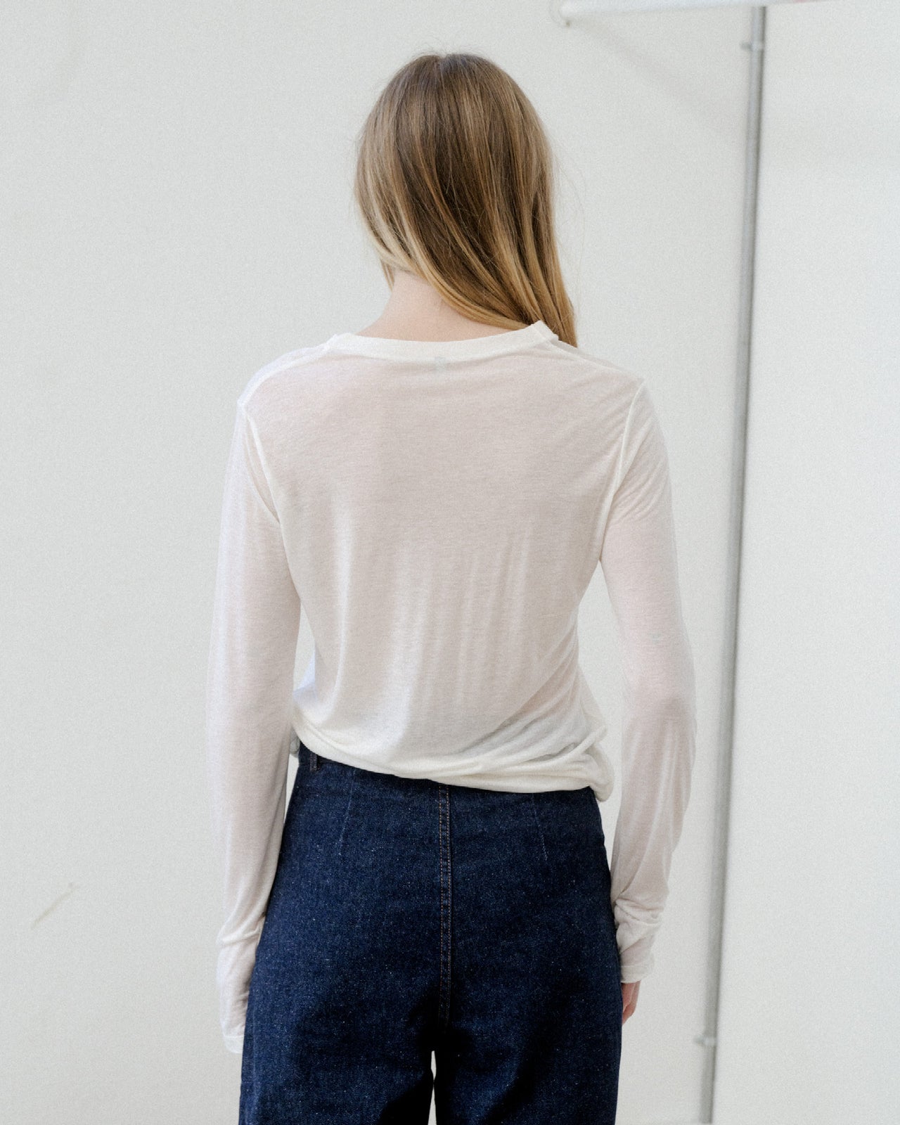Long Sleeve Tee - Bamboo Lyocell - Undyed