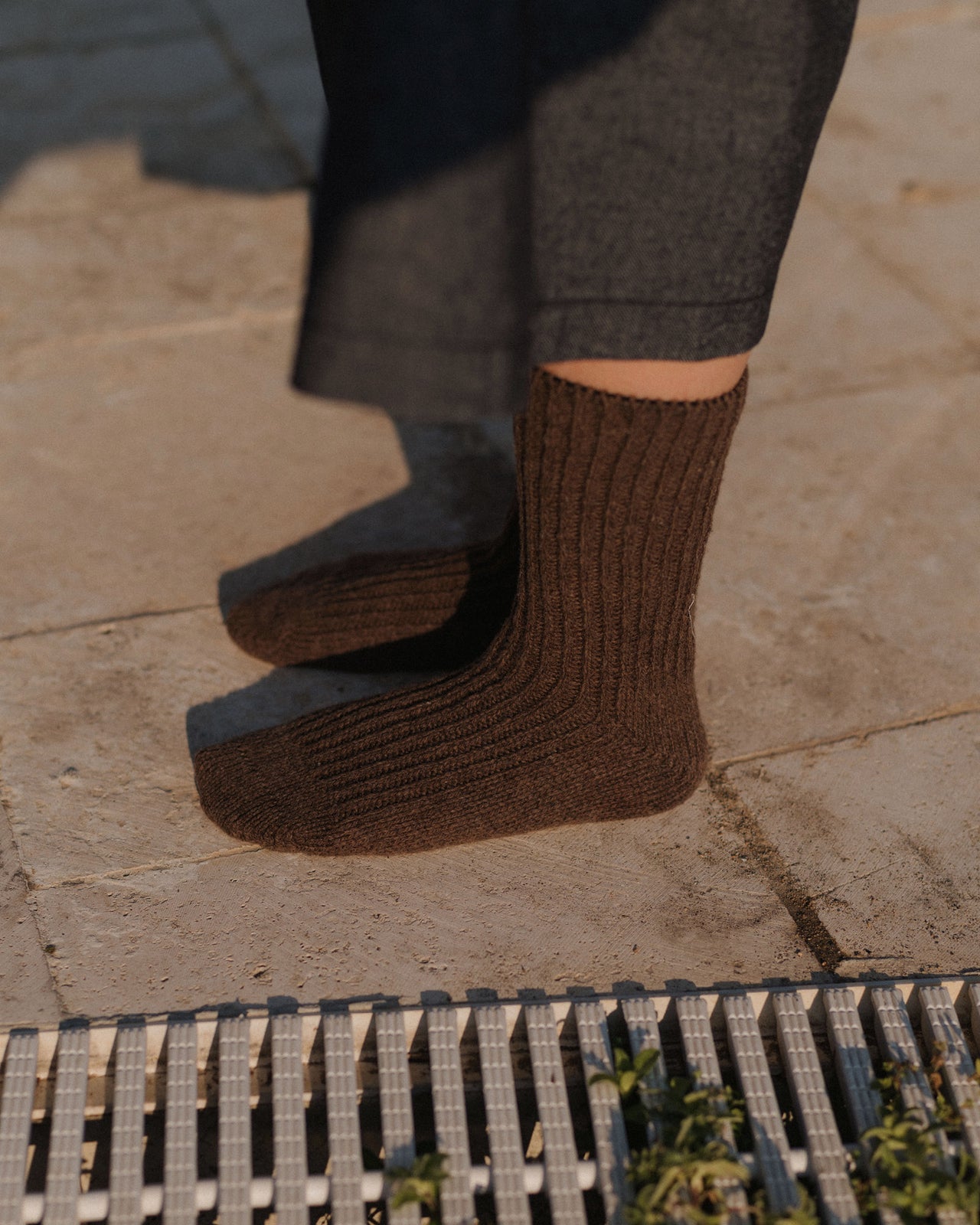 Mea Socks - Arles Merino Wool - Burel Brown