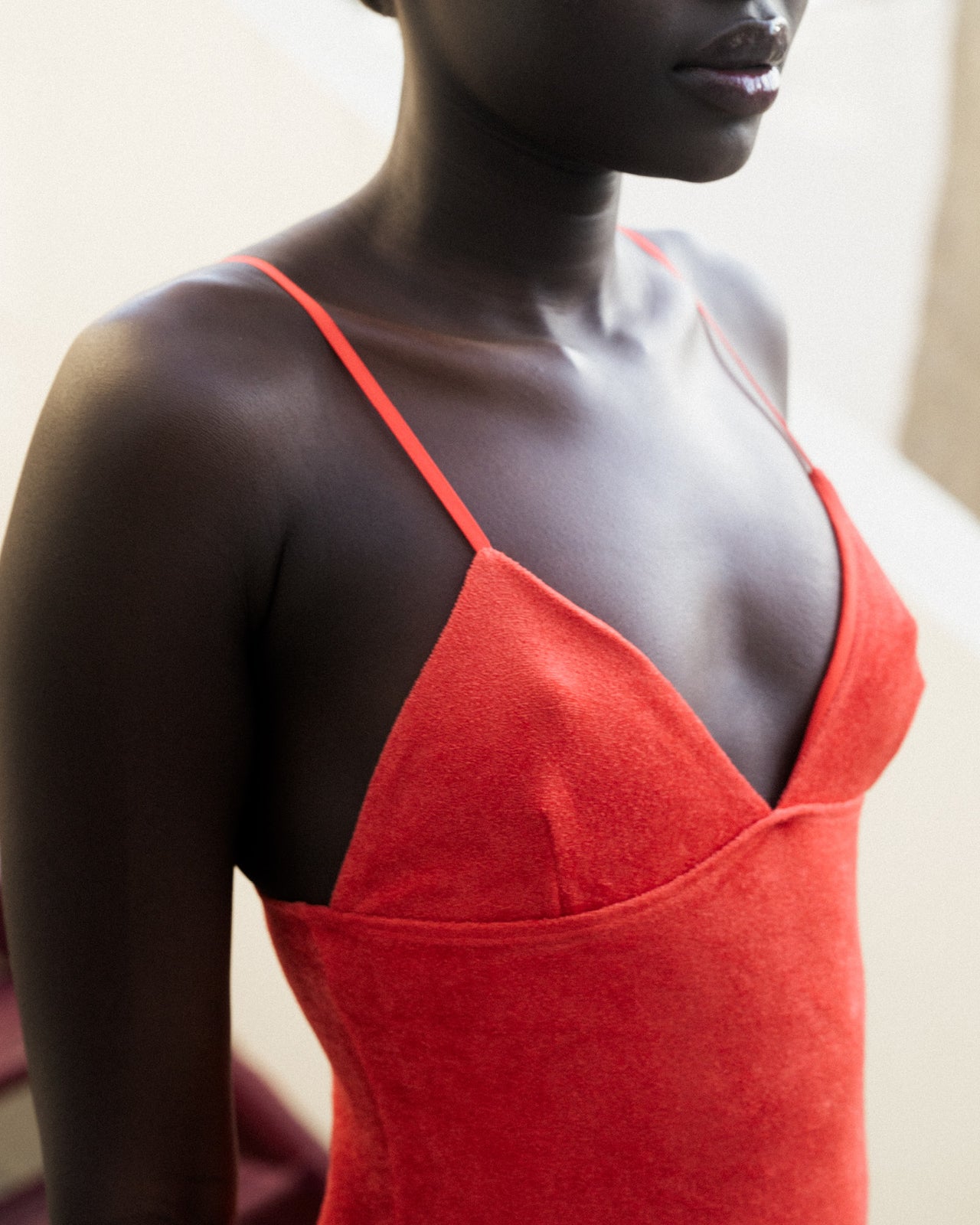 Mississippi Body - Ecovero Velour - Mino Red