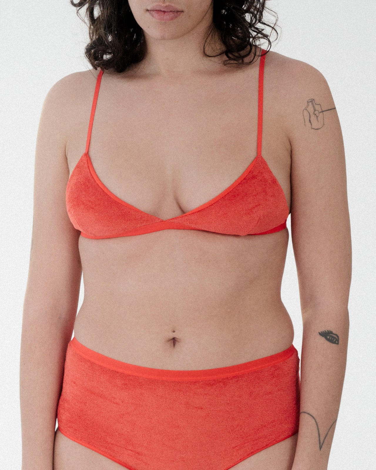 Mississippi Bra - Ecovero Velour - Mino Red