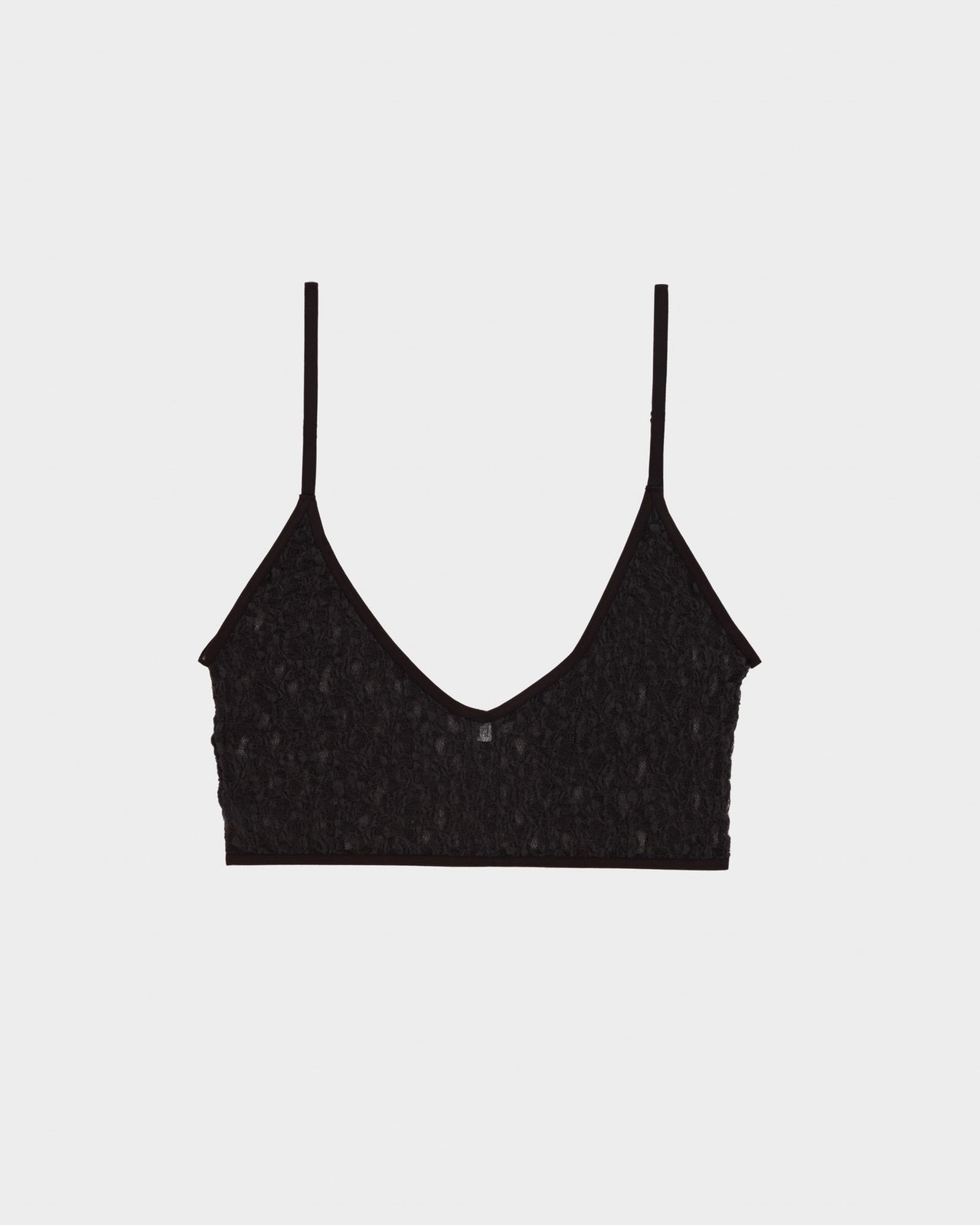 Musial Bra - Organic Cotton Lace - Black
