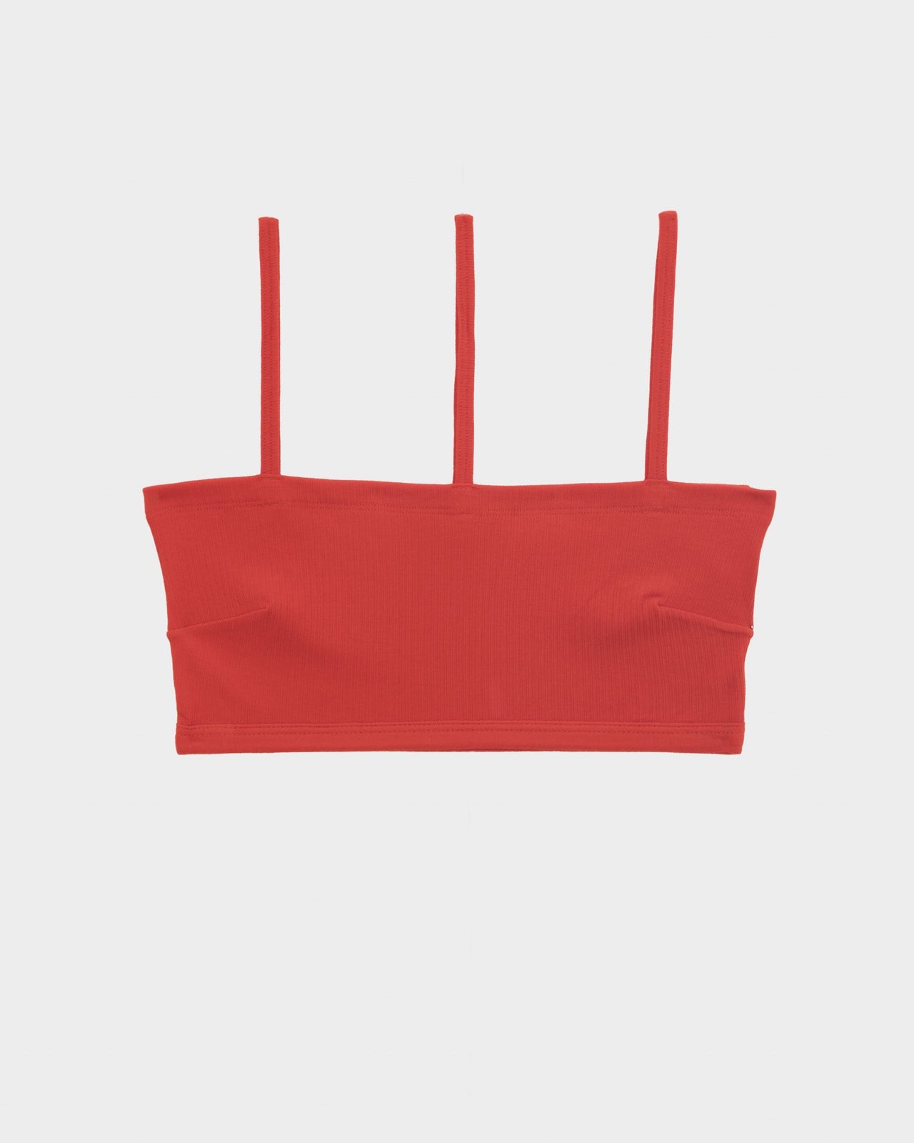 Nida Bra - Organic Cotton Rib - My Red