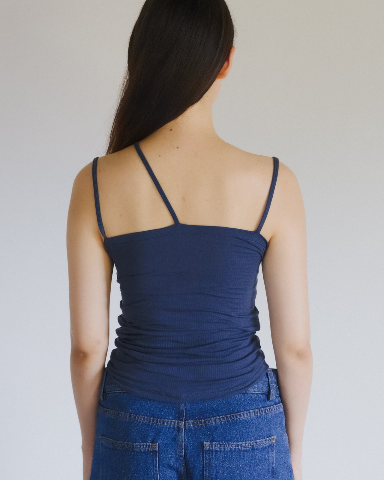 Nida Tank - Organic Cotton Rib - Preston Blue