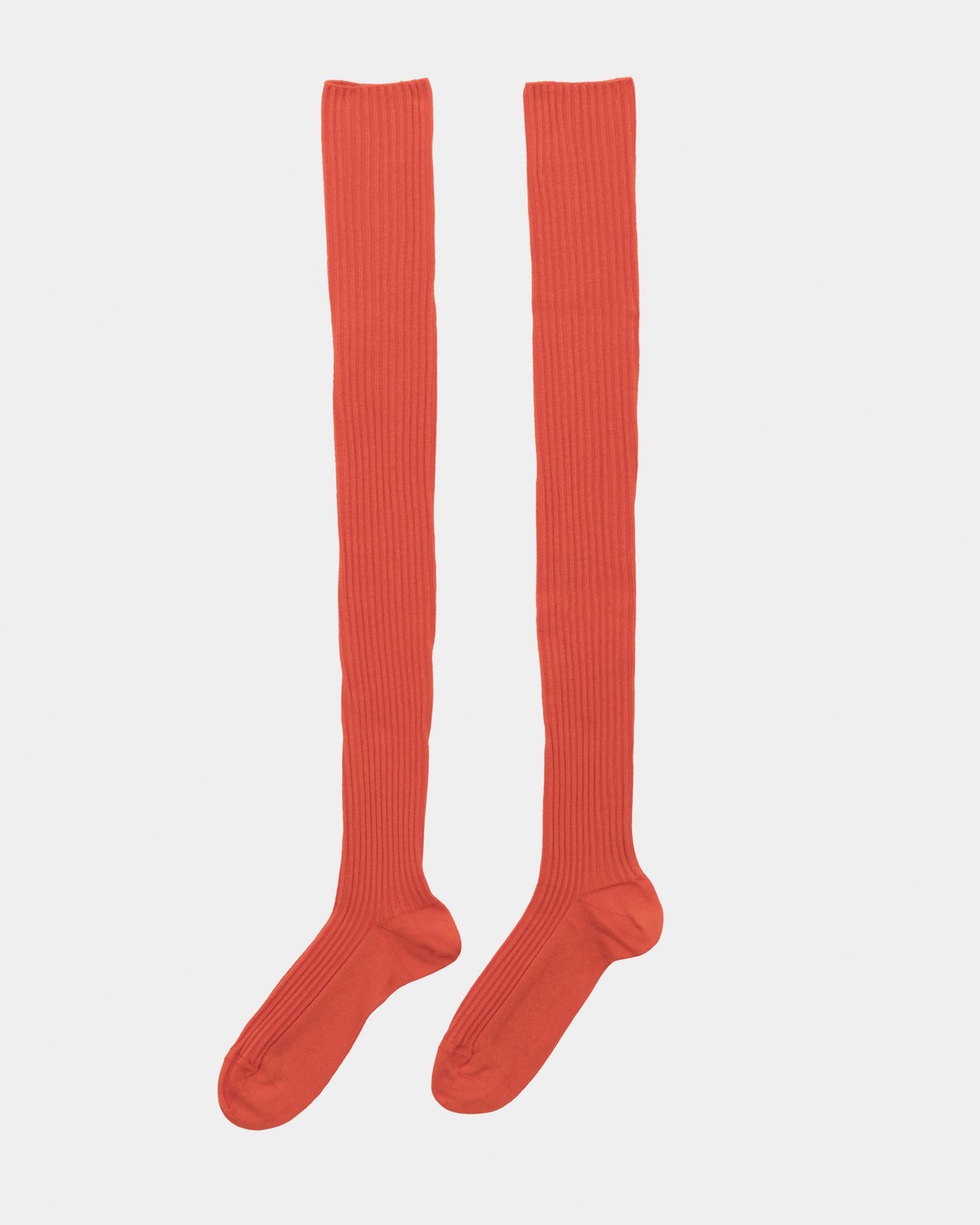 Overknee Socks - Organic Cotton Rib - Chiral Red