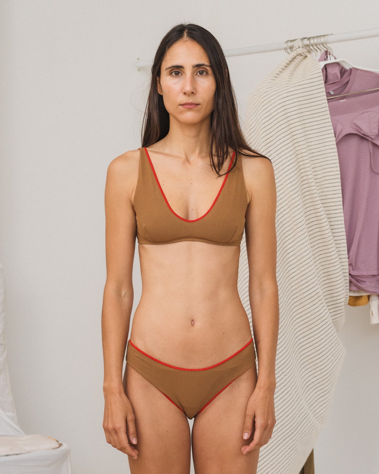 Pam Bra - Organic Cotton Rib - Alamillo Brown