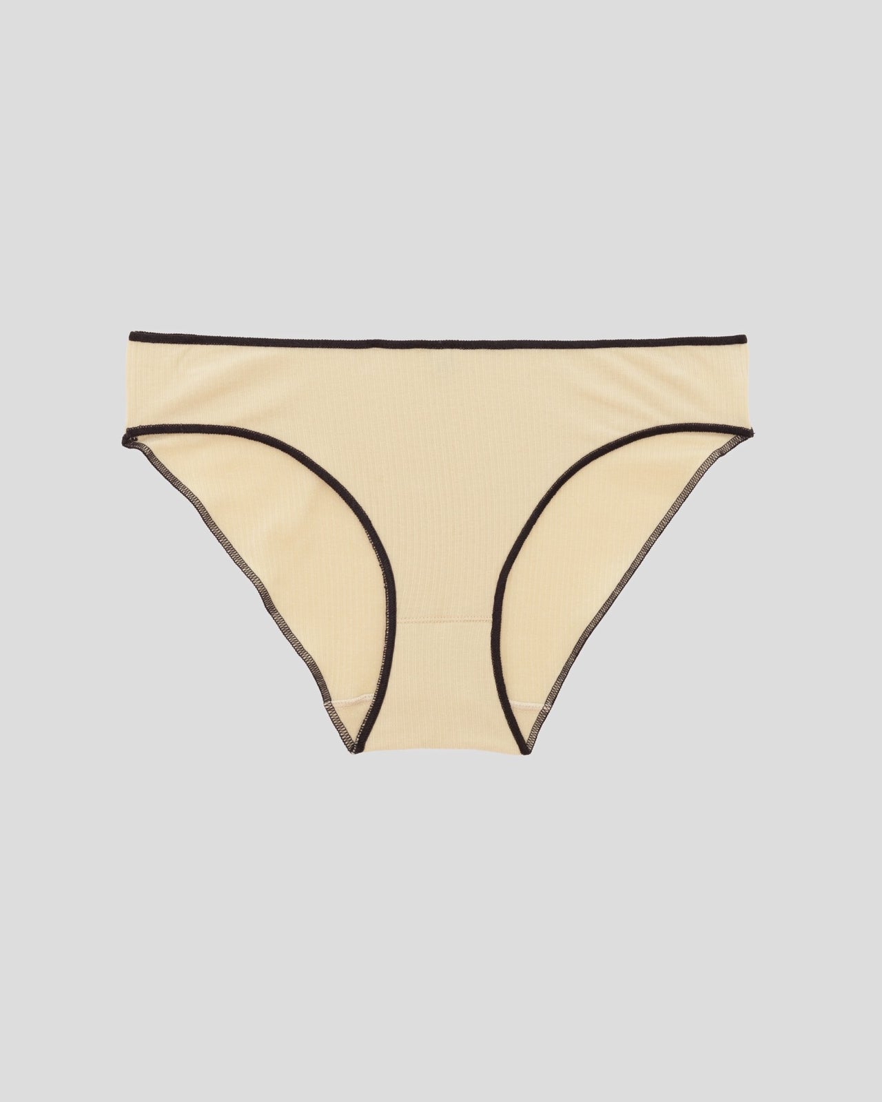 Pam Pants - Fine Organic Cotton Rib - Hen Yellow