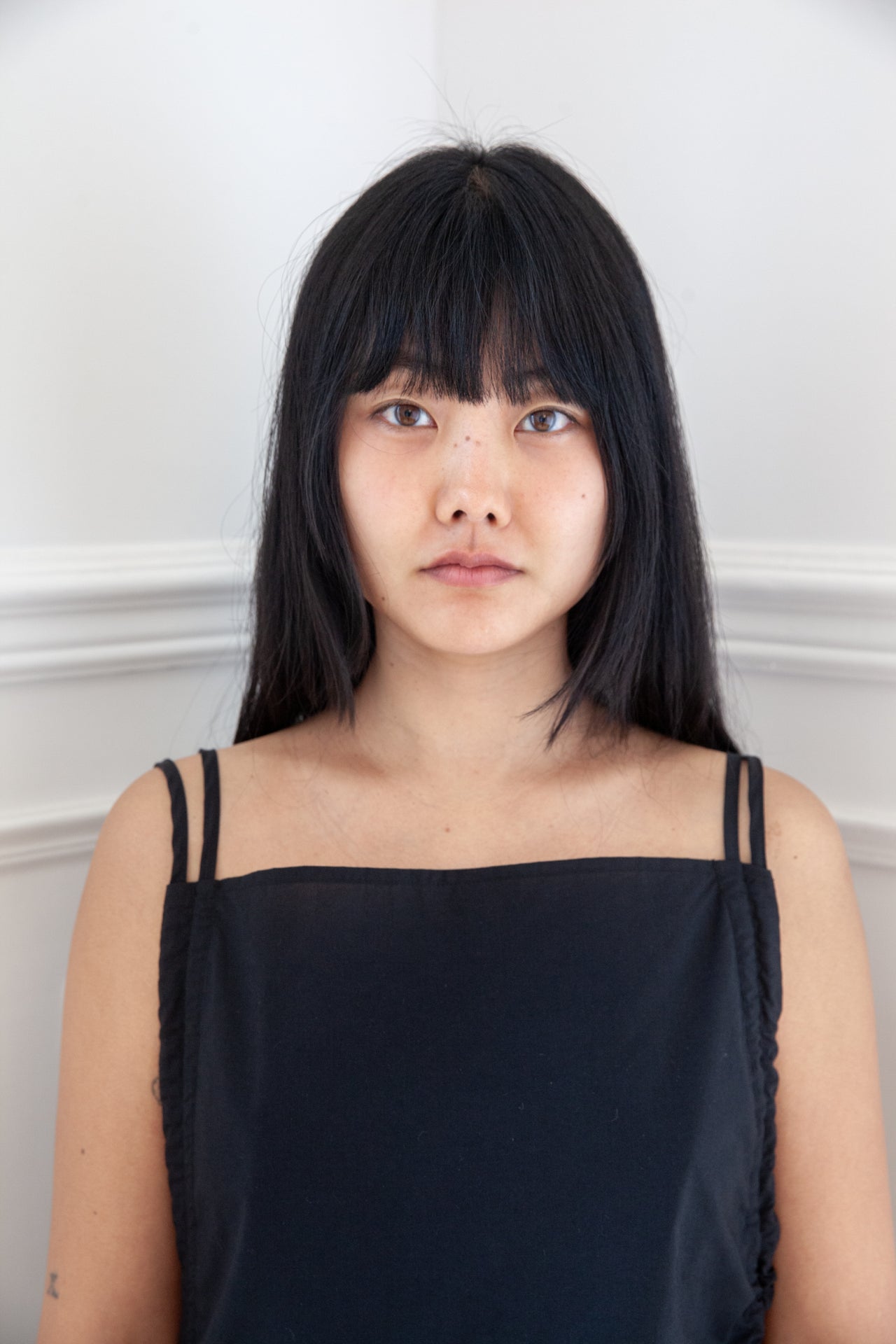 Pictorial Top - Organic Cotton Poplin - Black
