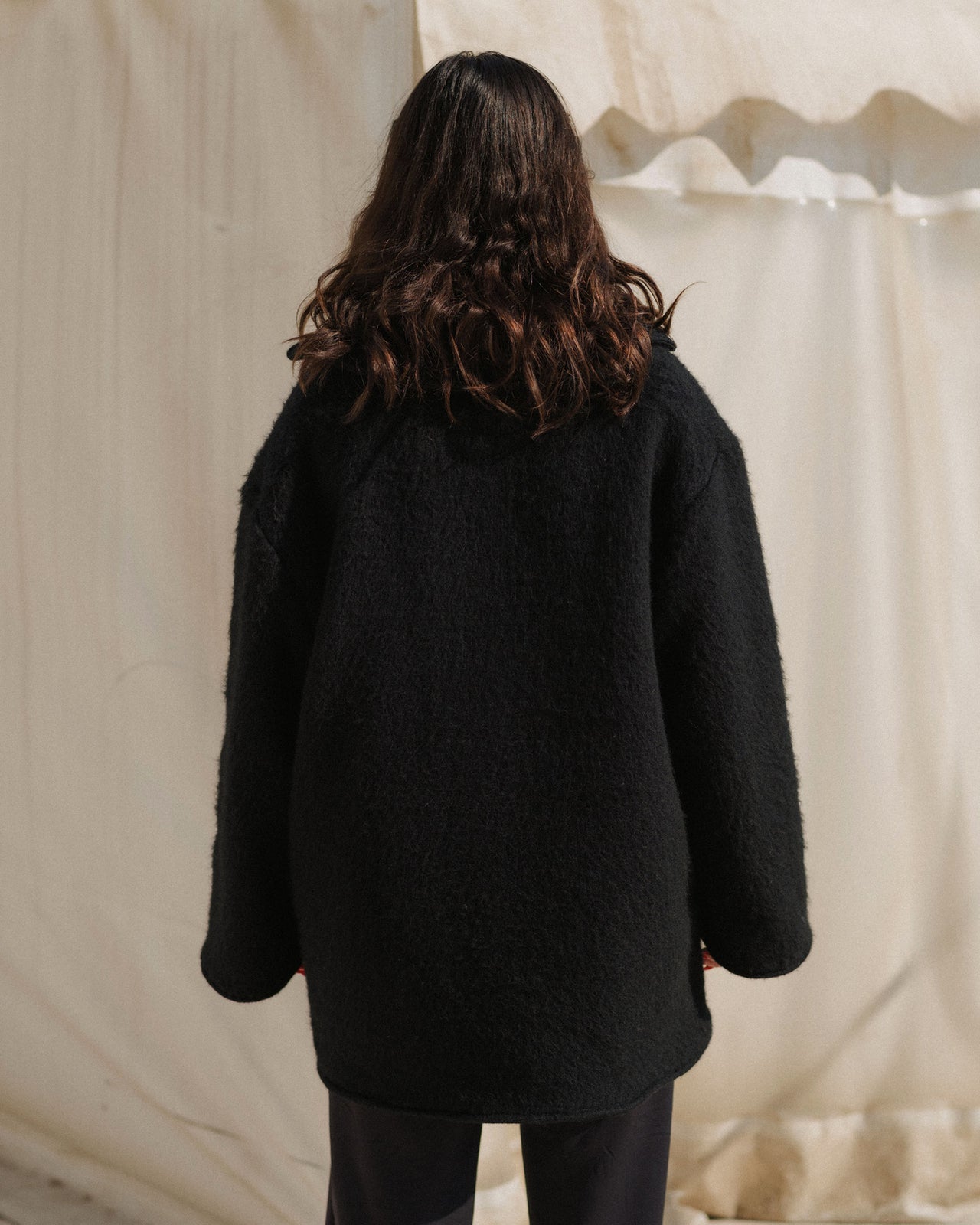 Pyrenees Jacket - Brushed Wool - Black
