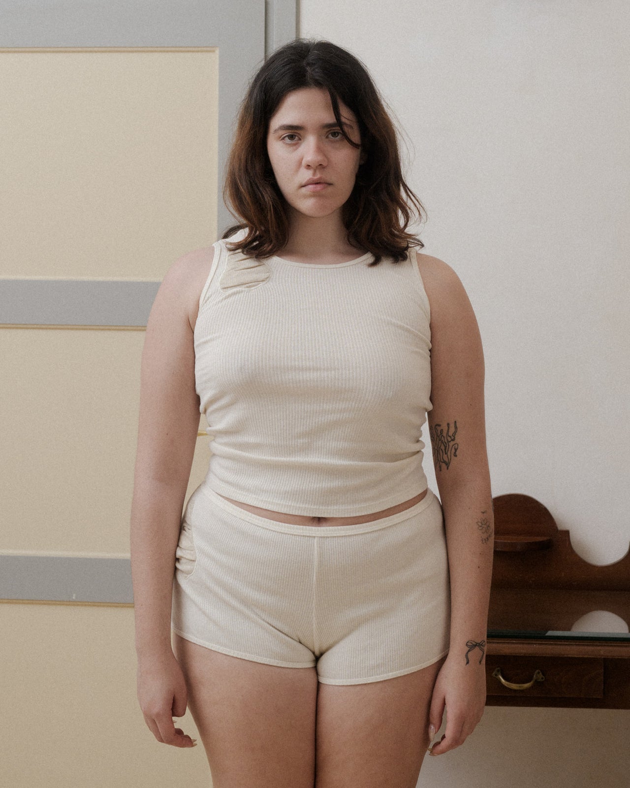 Root Tank - Recycled Cotton Rib - Undyed