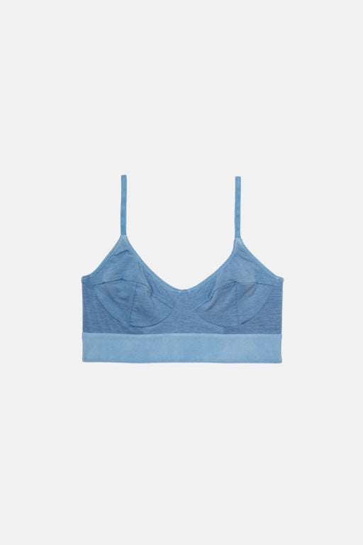 Soft Bra - Bamboo Lyocell - Vegetal Dye - Isatis Blue - SP23