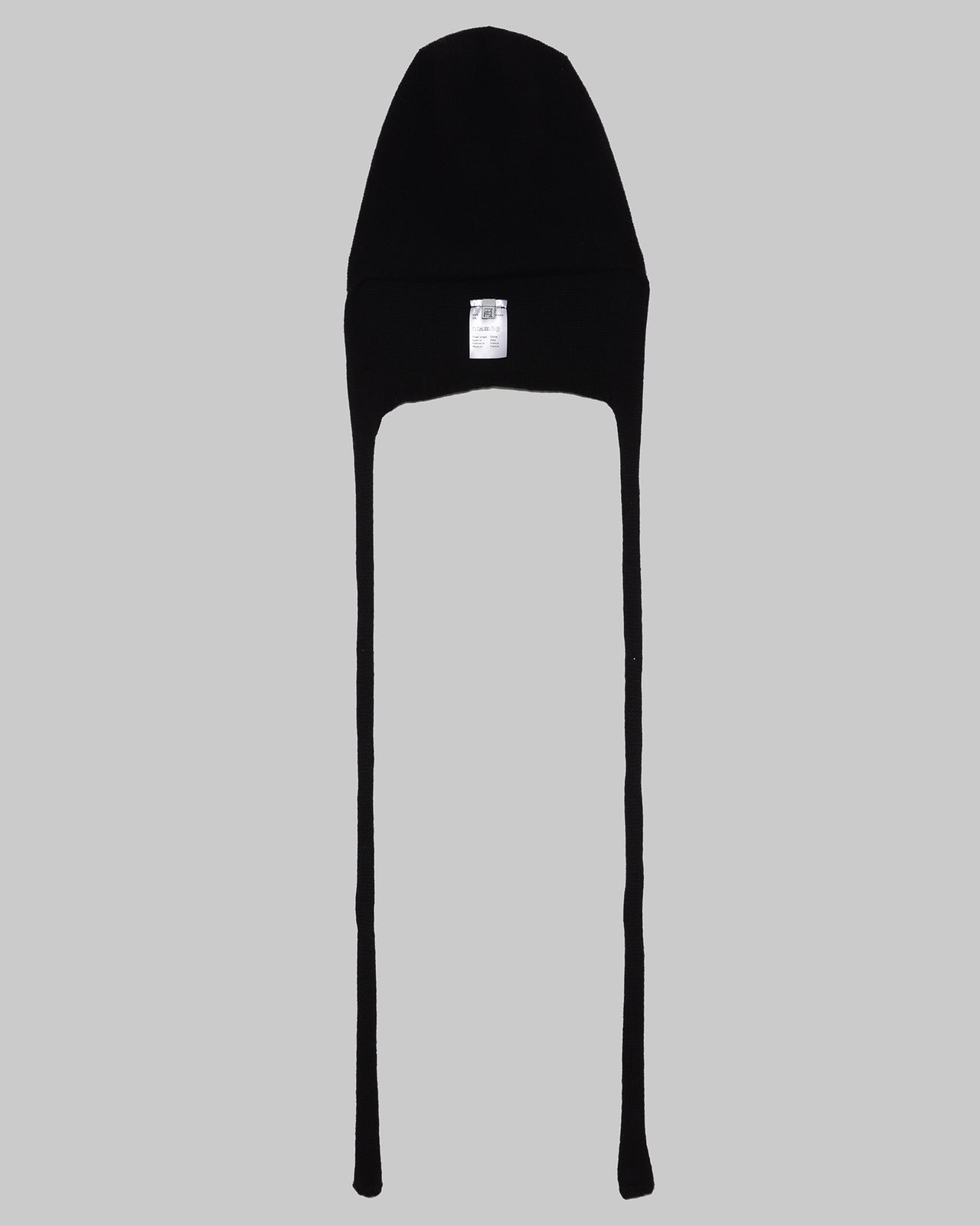 Tier Hooded Wrap - Recycled Cashmere - Black