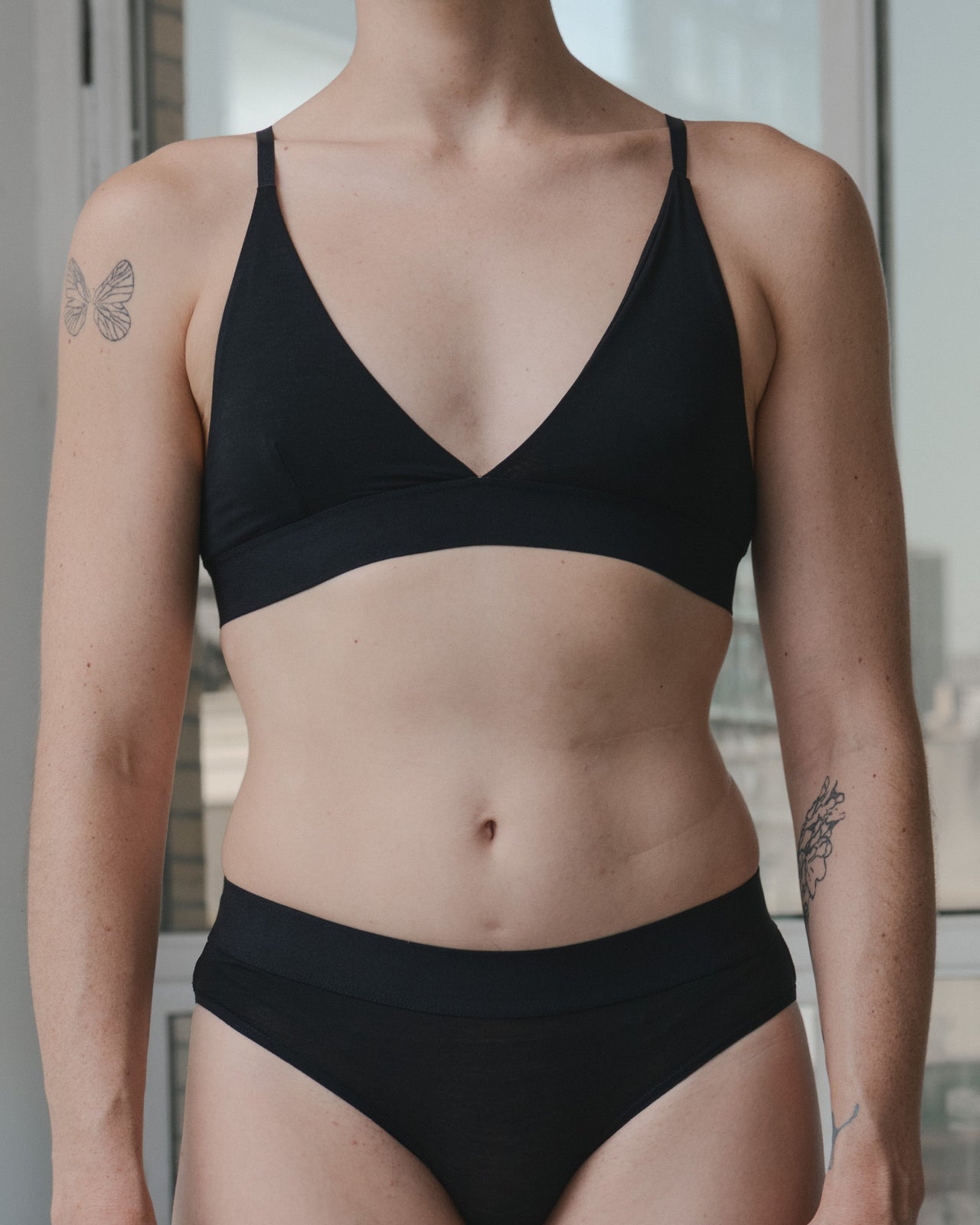 Triangle Bra - Bamboo Lyocell - Black