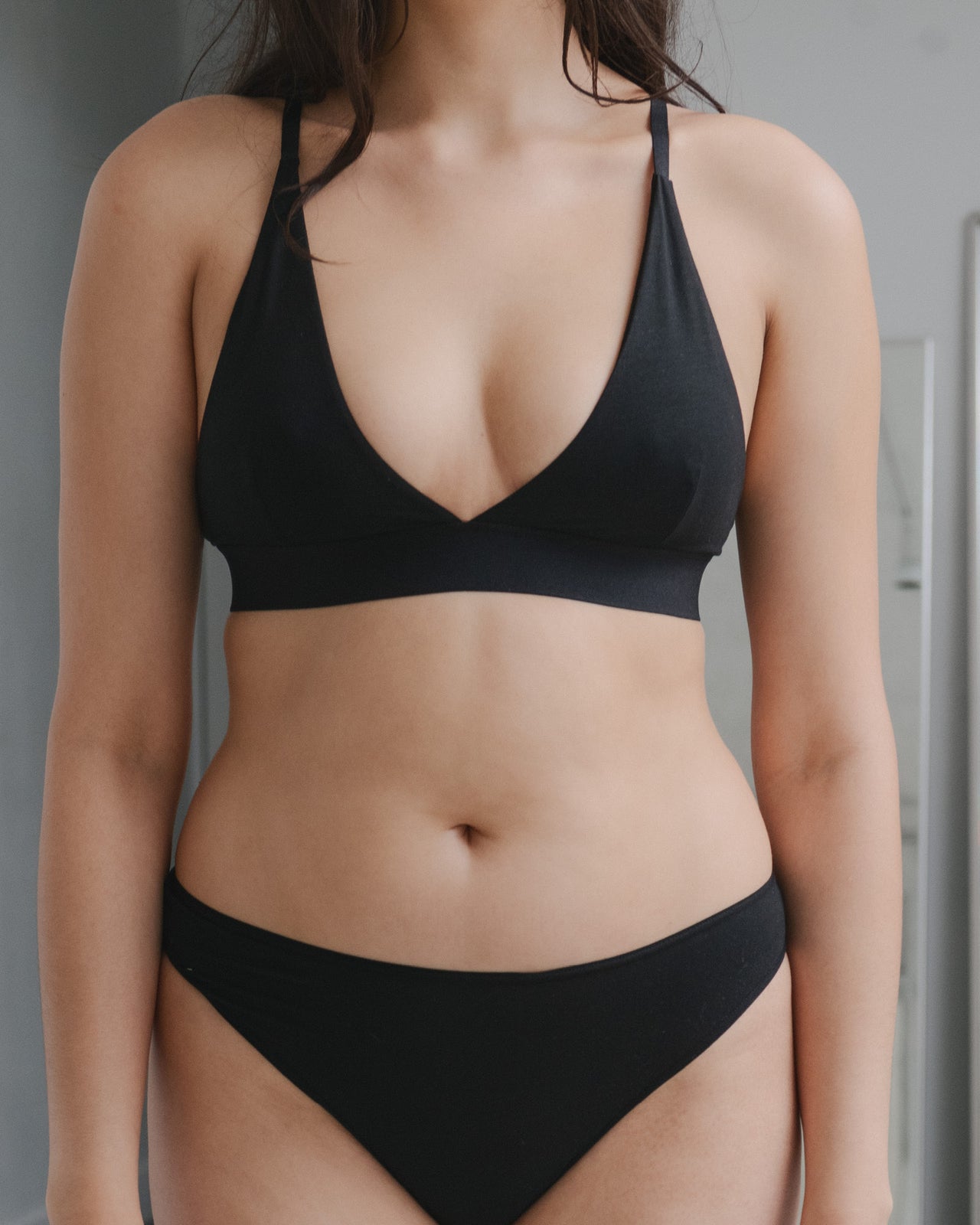 Triangle Bra - Bamboo Lyocell - Black