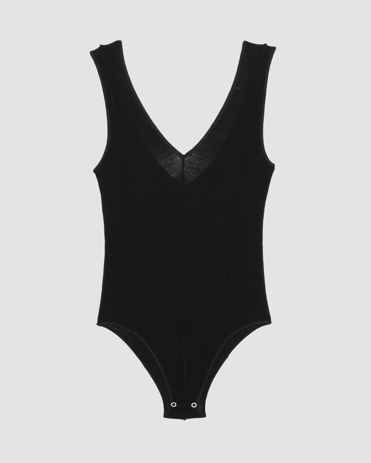 Vein Body - Fine Wool Rib - Black